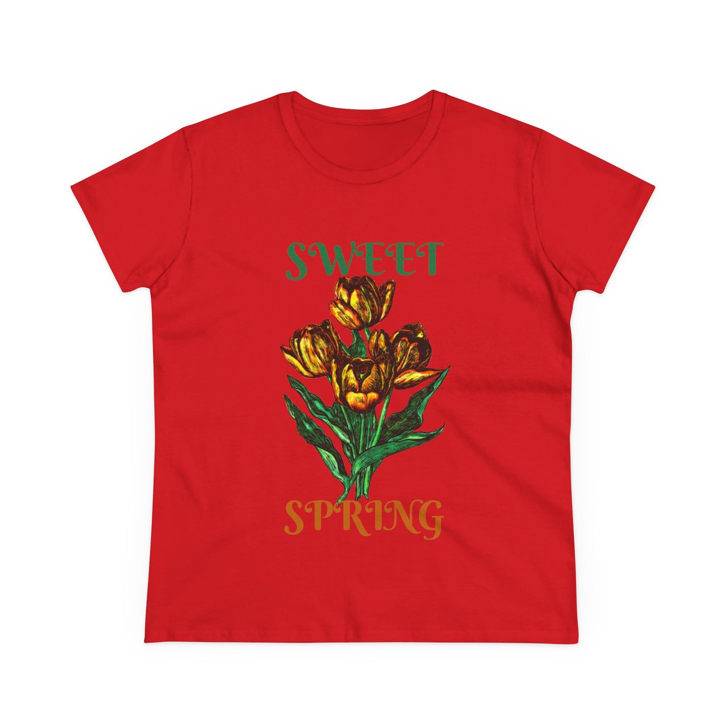 Sweet Spring Women's Midweight Cotton Tee