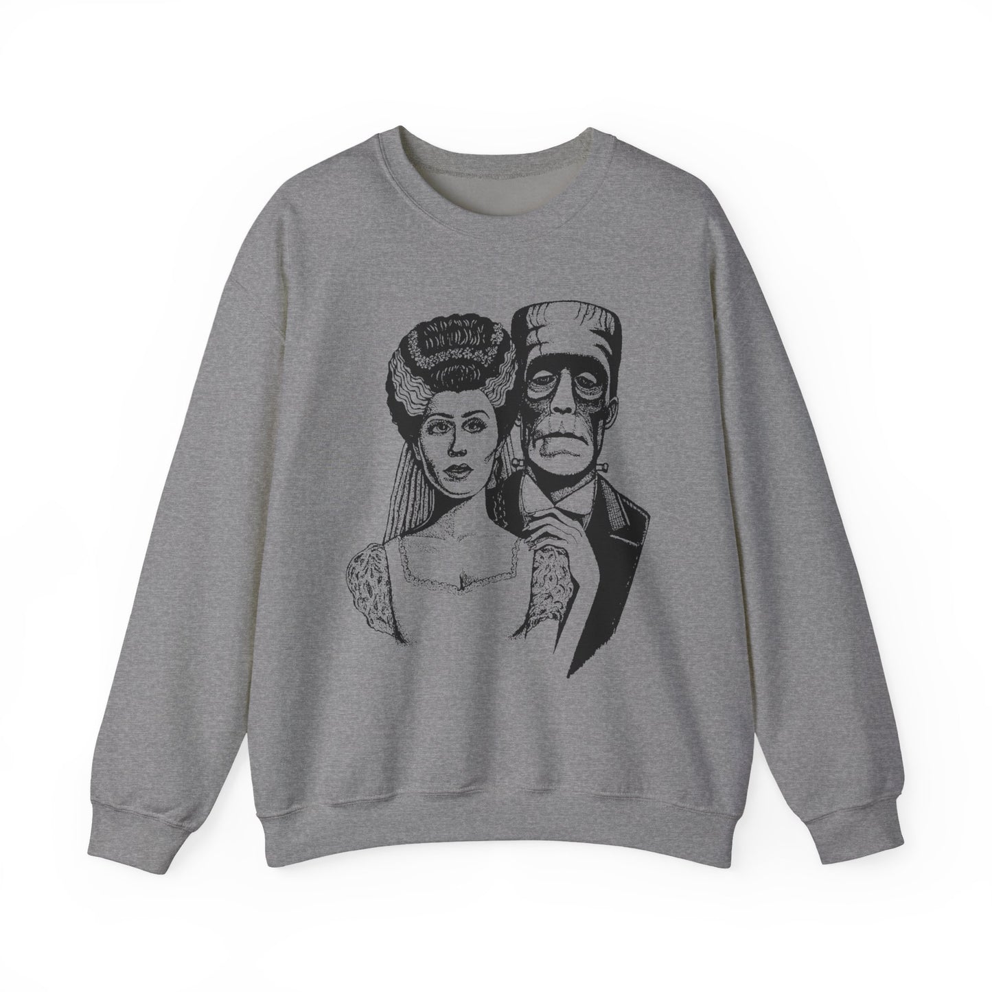 Frankenstein and Bride Unisex Heavy Blend™ Crewneck Sweatshirt