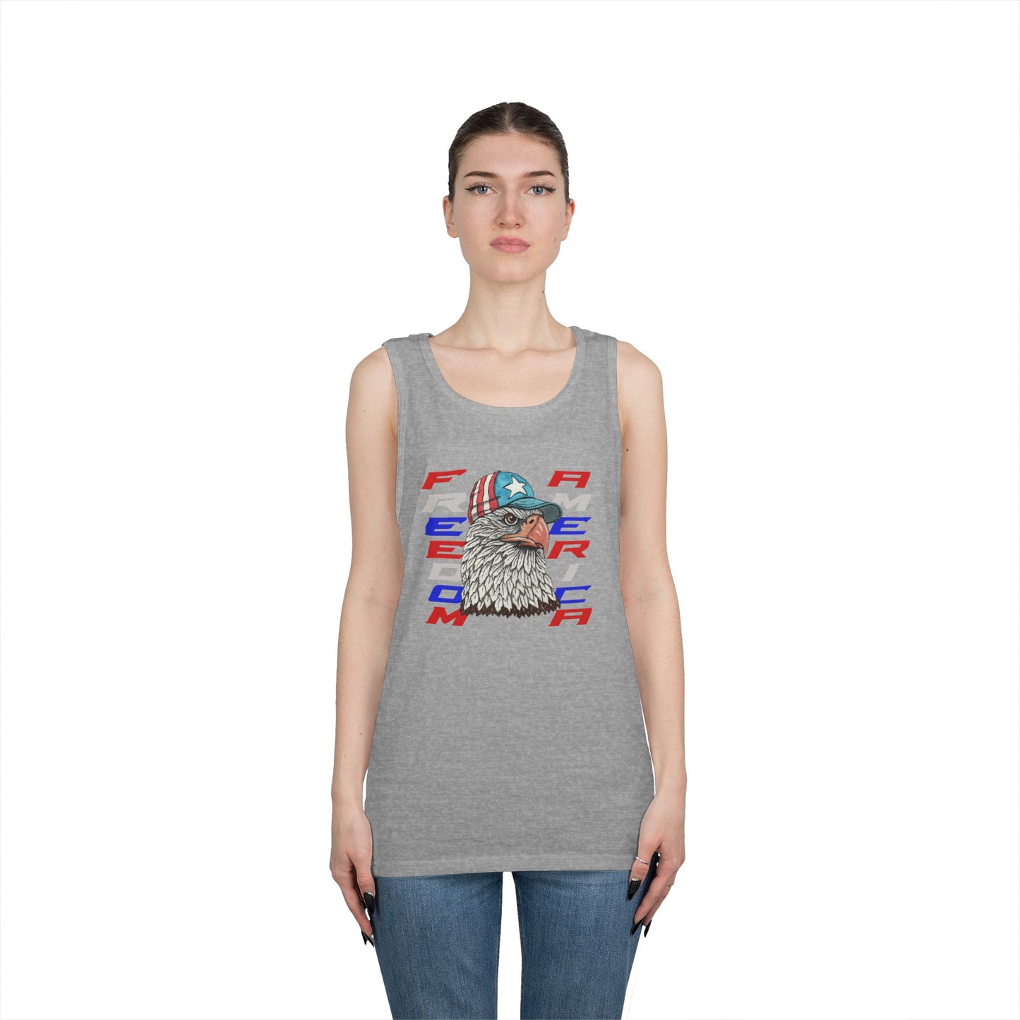 Freedom America Unisex Heavy Cotton Tank Top