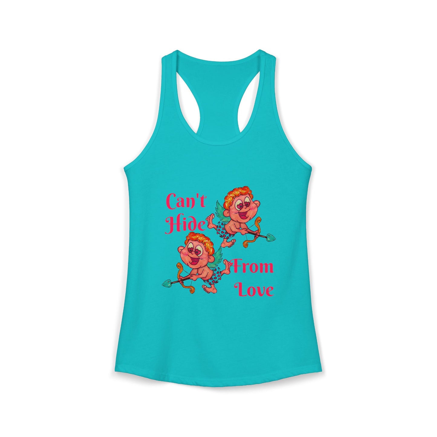 Can't Hide From Love Women's Ideal Racerback Tank