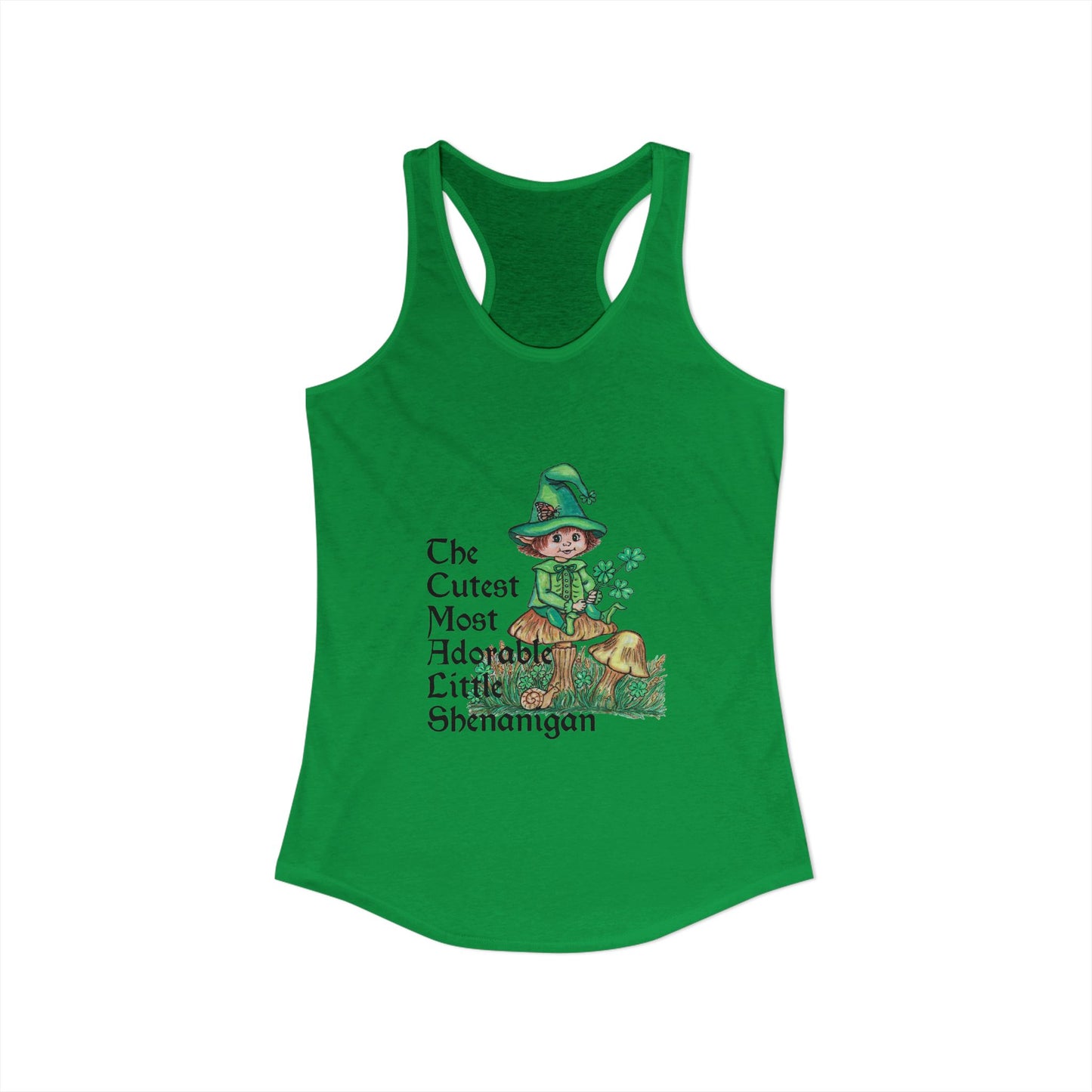 Cutest Leprechaun Women's Ideal Racerback Tank