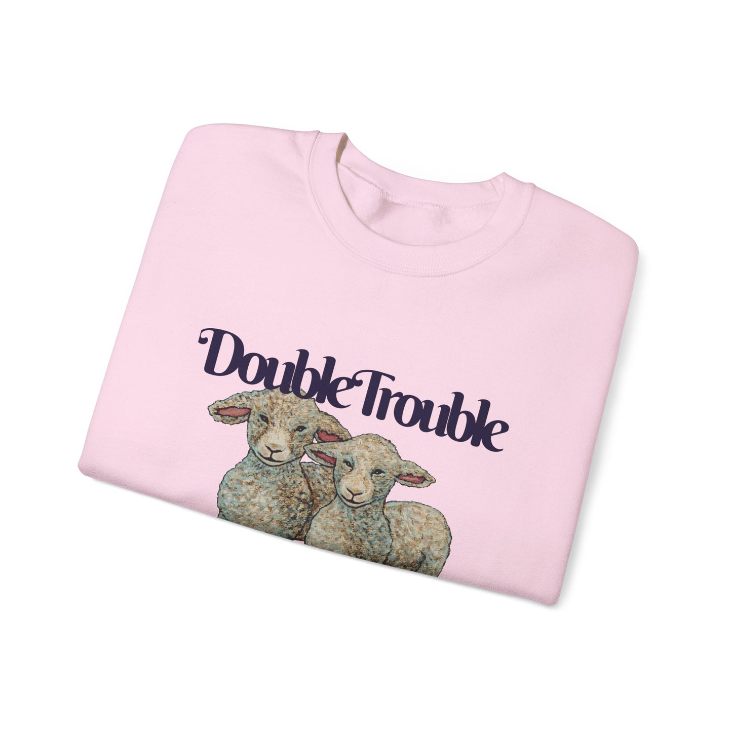 Double Trouble Double Fun Unisex Heavy Blend™ Crewneck Sweatshirt