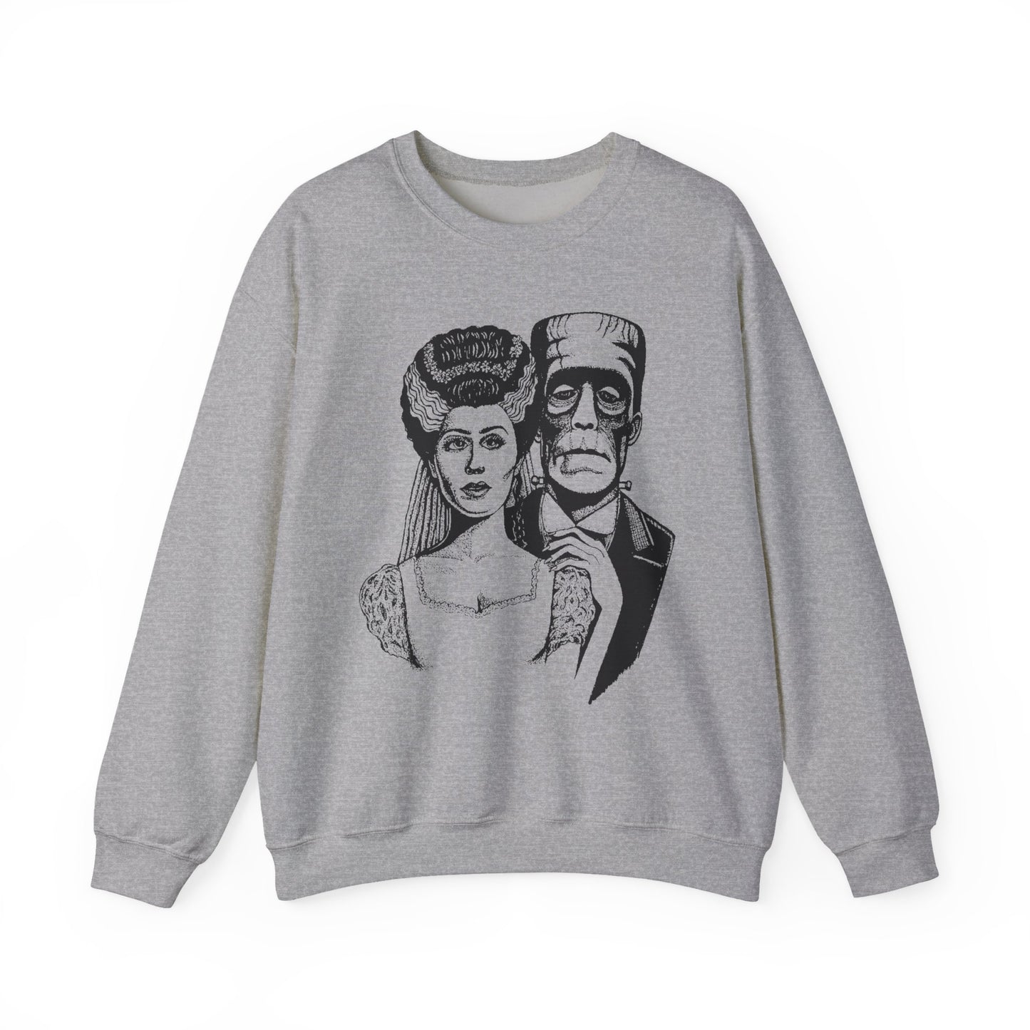 Frankenstein and Bride Unisex Heavy Blend™ Crewneck Sweatshirt