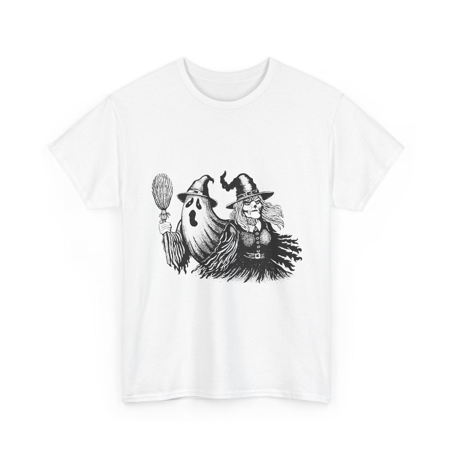 Ghost and Witch Unisex Heavy Cotton Tee