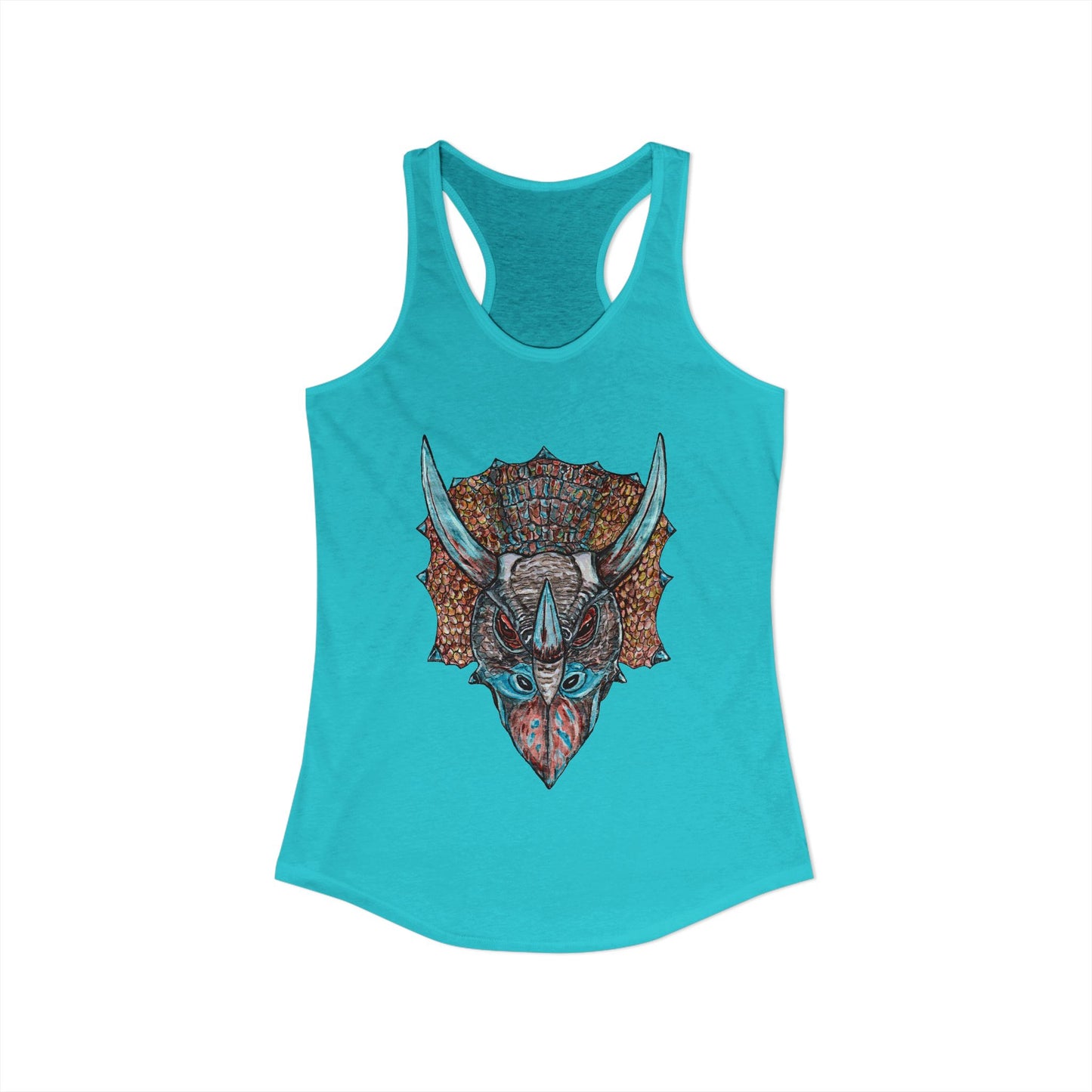 Triceratops Women's Ideal Racerback Tank