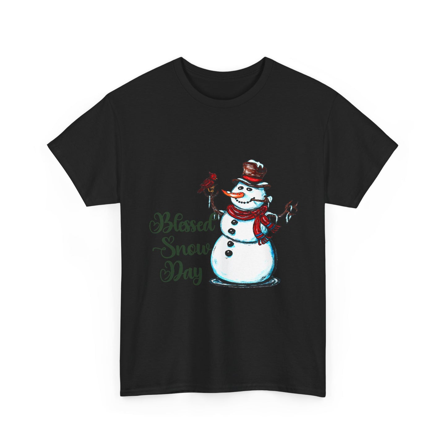 Blessed Snow Day Unisex Heavy Cotton Tee