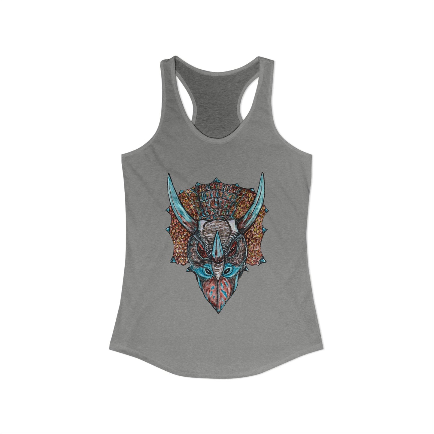Triceratops Women's Ideal Racerback Tank
