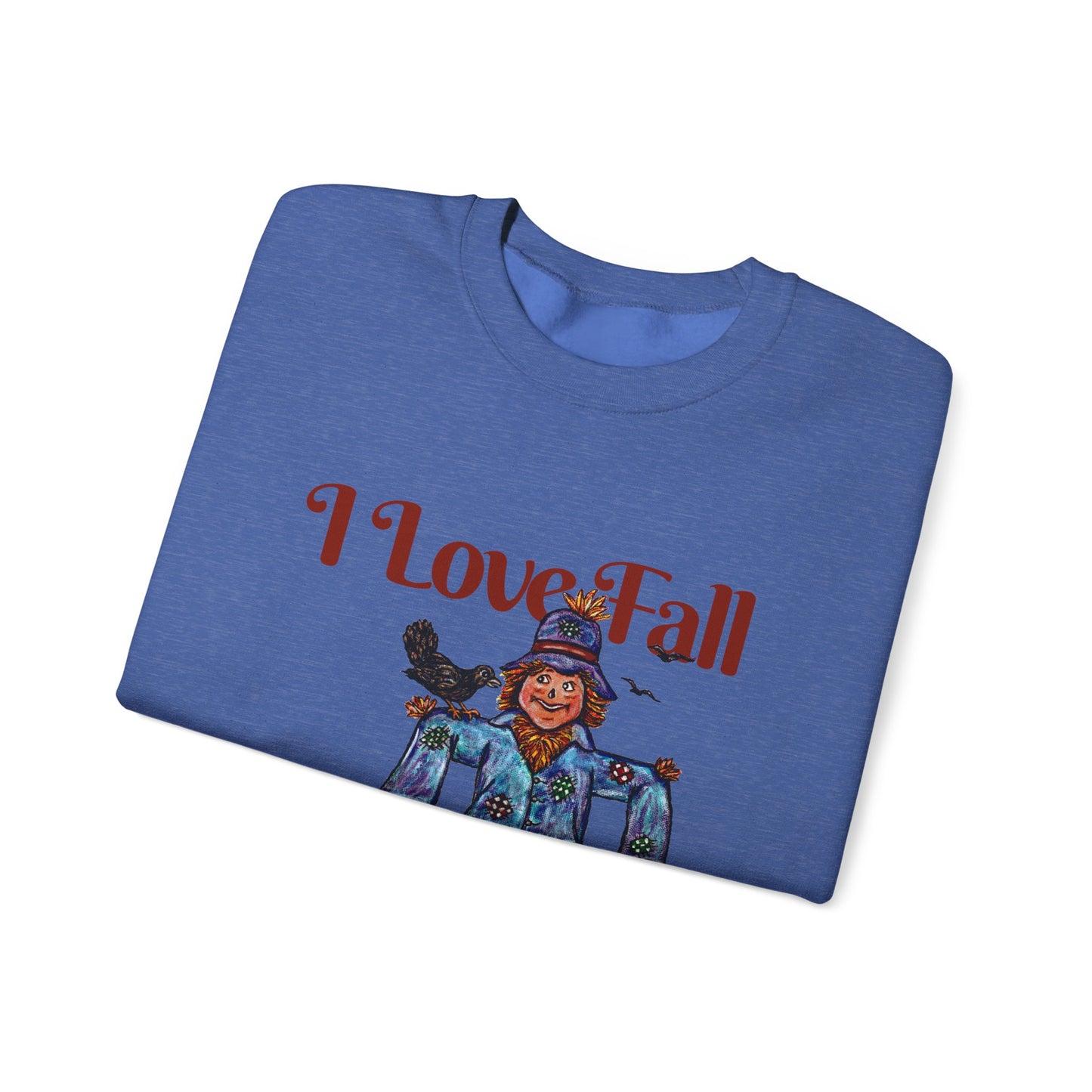 I Love Fall Most of All Unisex Heavy Blend™ Crewneck Sweatshirt