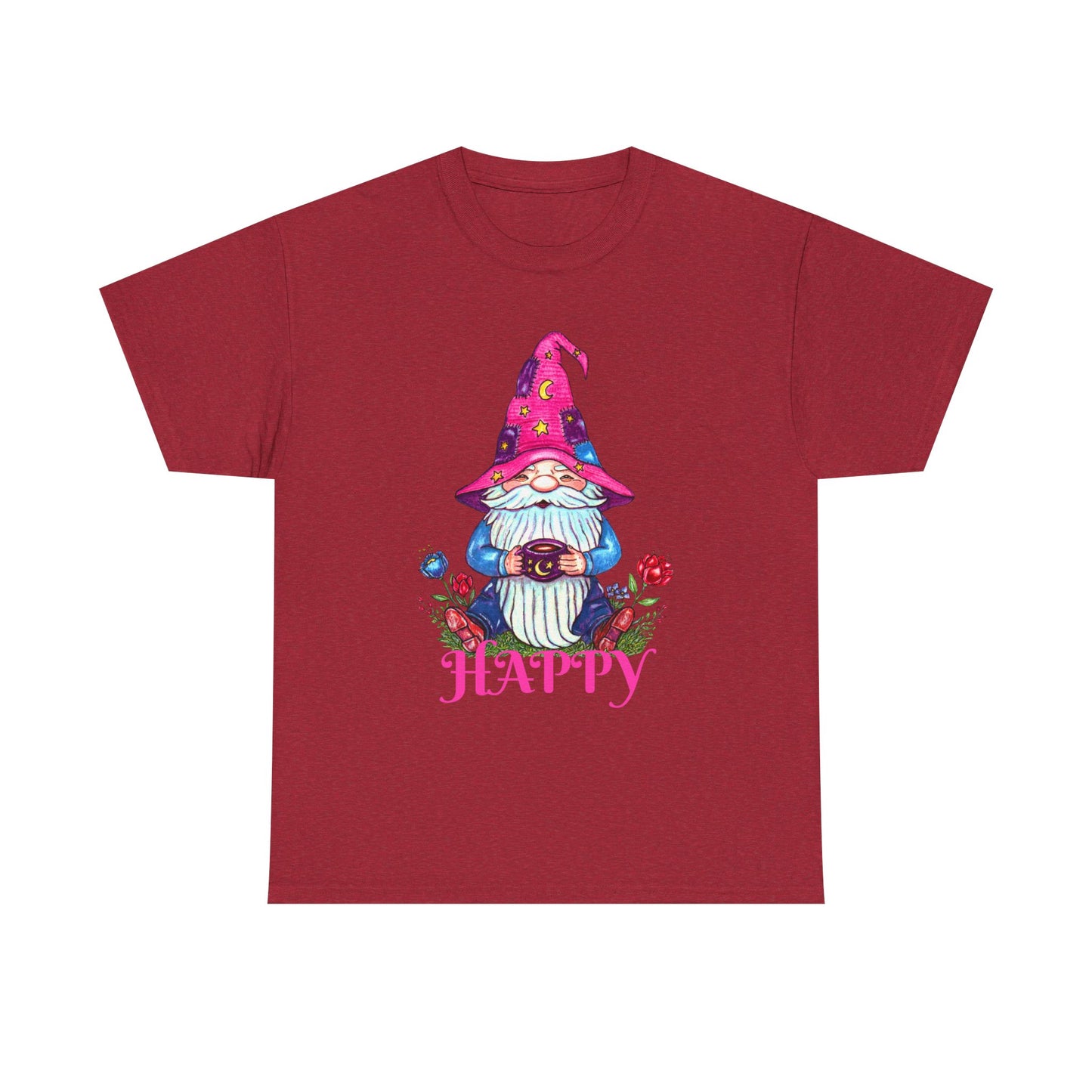 Happy Gnome Unisex Heavy Cotton Tee
