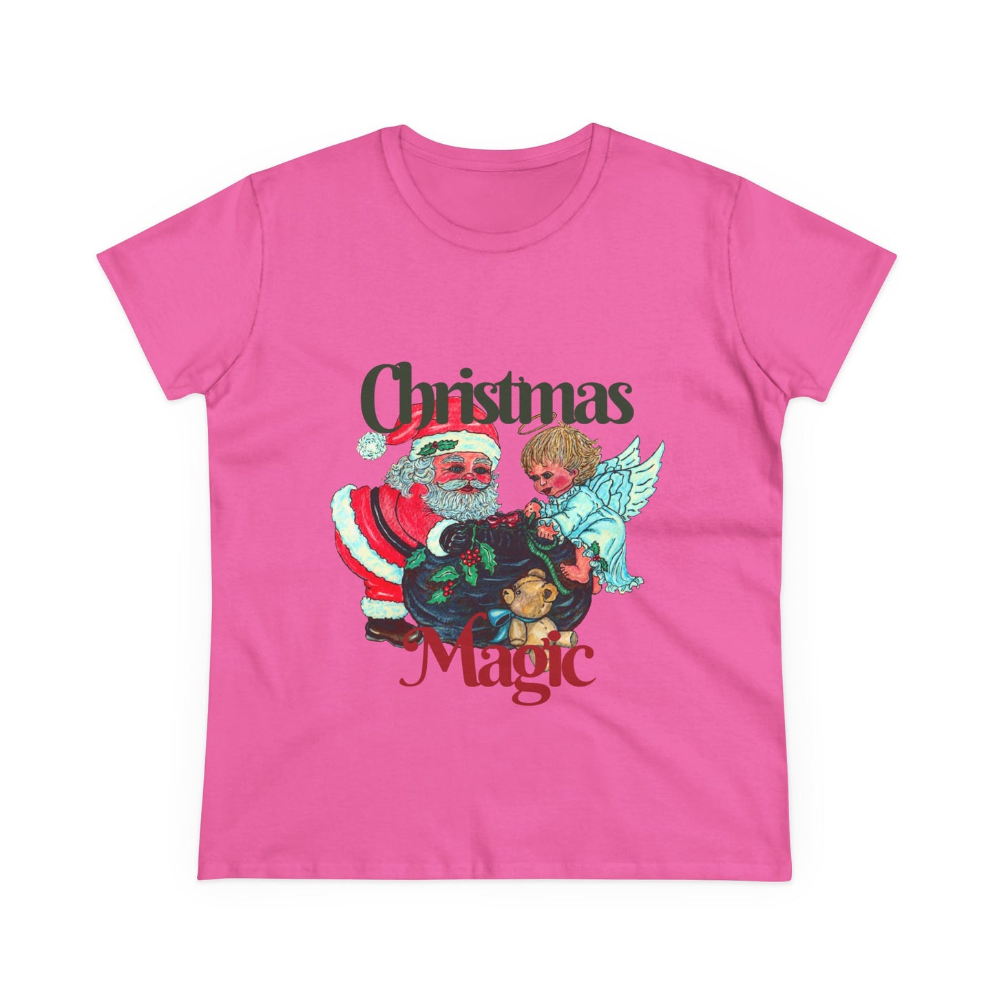 Christmas Magic Women's Midweight Cotton Tee