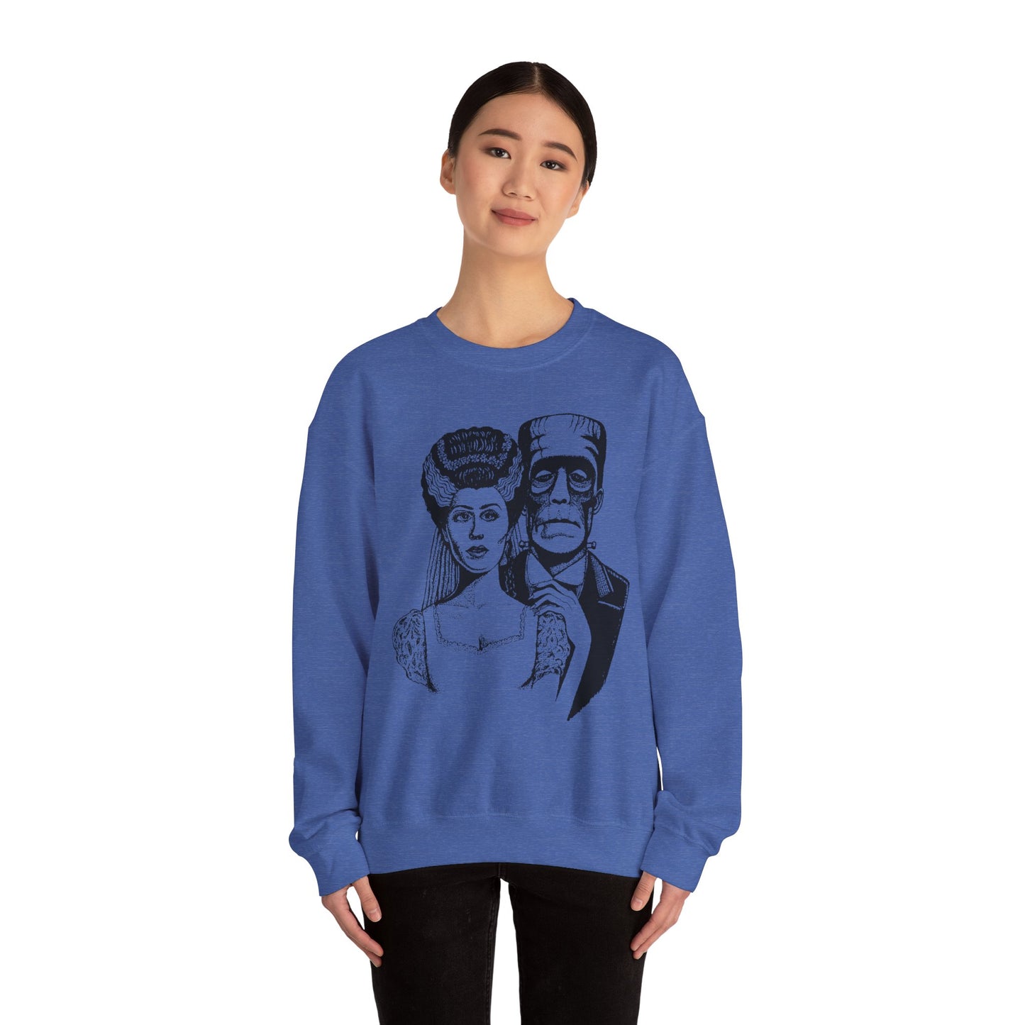 Frankenstein and Bride Unisex Heavy Blend™ Crewneck Sweatshirt
