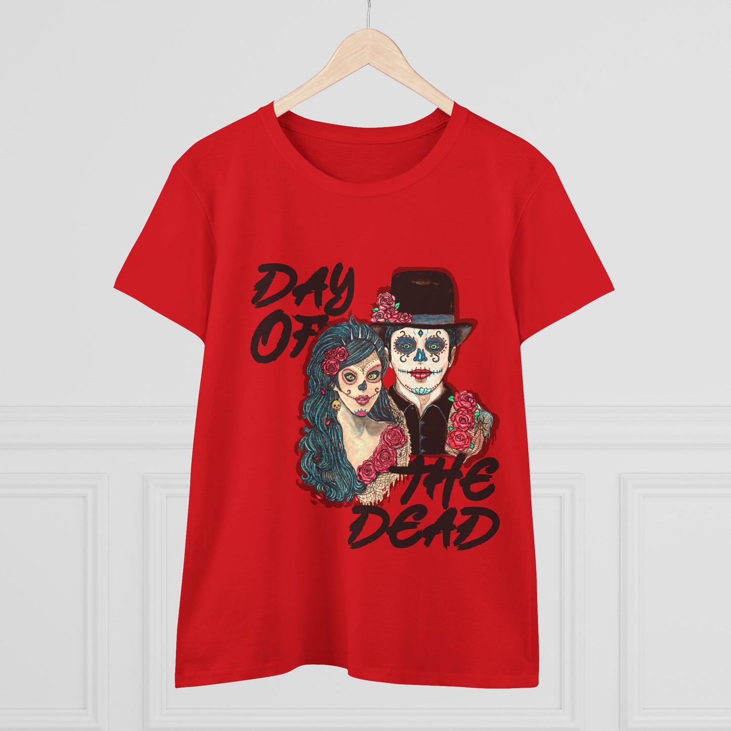 Day of the Dead Women's Midweight Cotton Tee