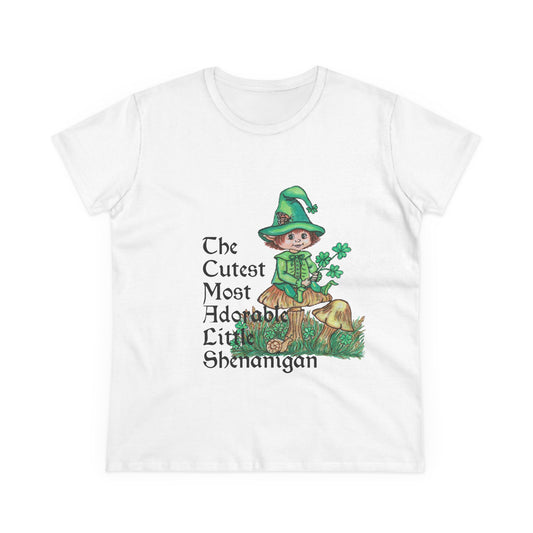 Cutest Leprechaun Women's Midweight Cotton Tee