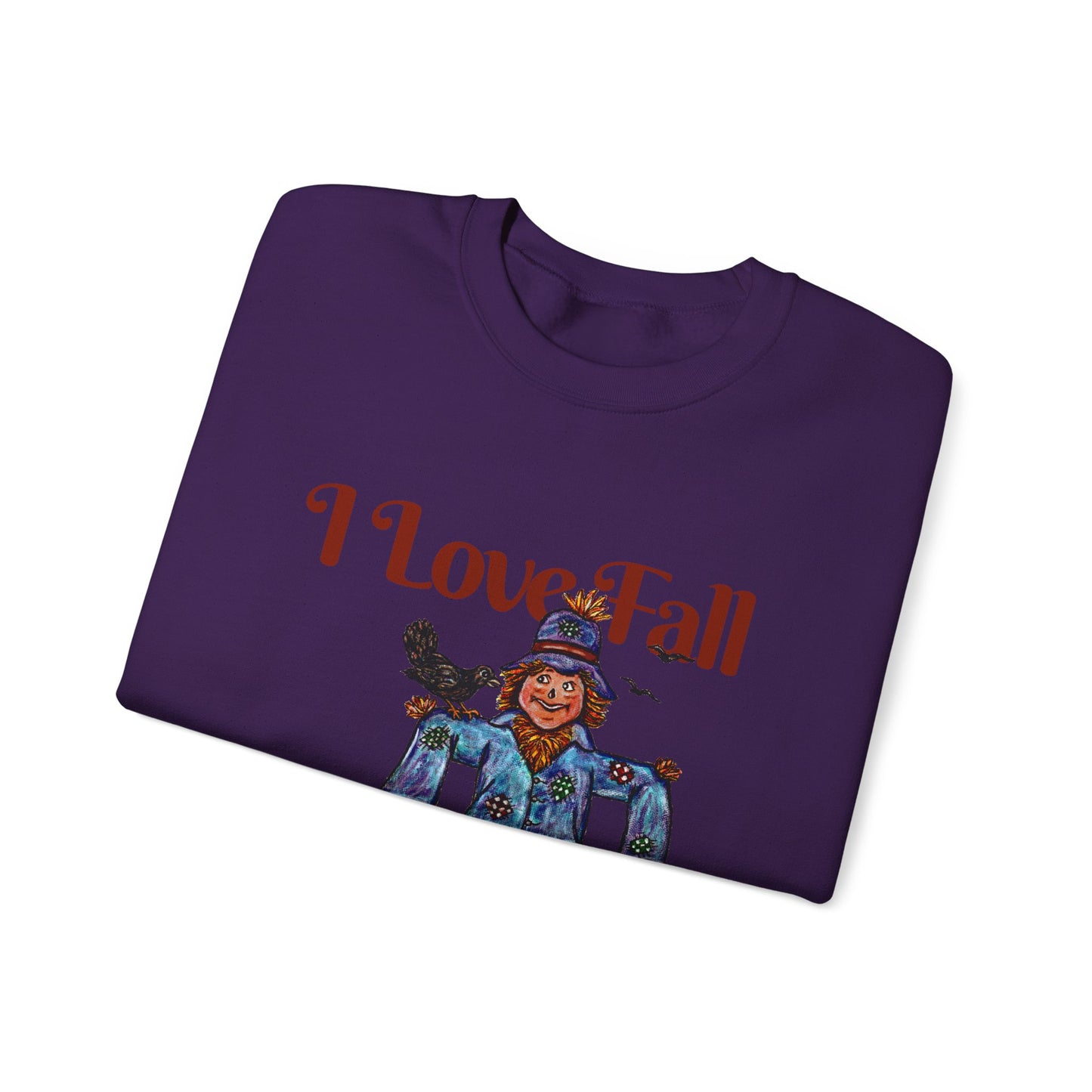 I Love Fall Most of All Unisex Heavy Blend™ Crewneck Sweatshirt