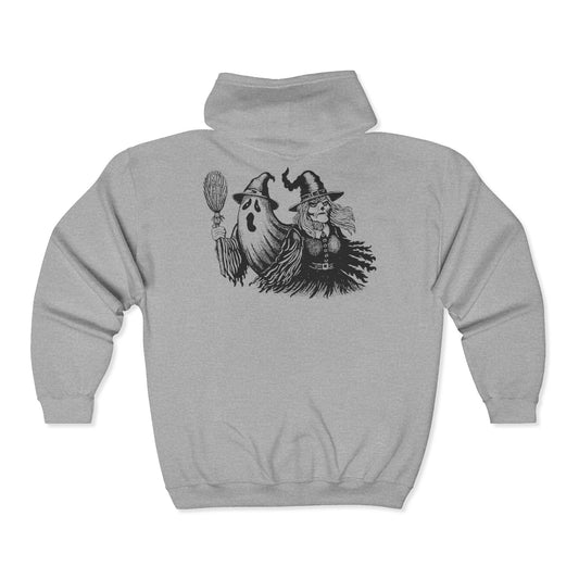 Ghost and Witch Unisex Heavy Blend™ Full Zip Hooded Sweatshirt