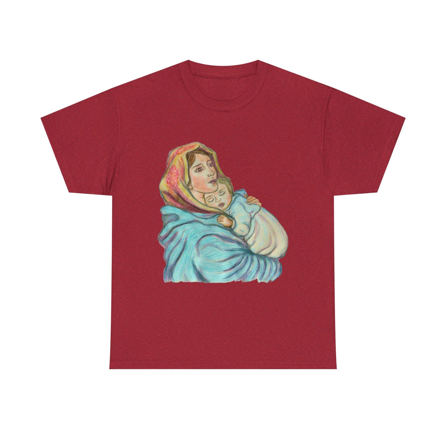 Mother and Child Unisex Heavy Cotton Tee