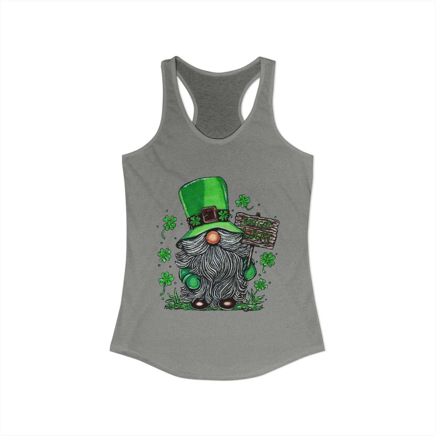 Gnomish Leprechaun Women's Ideal Racerback Tank