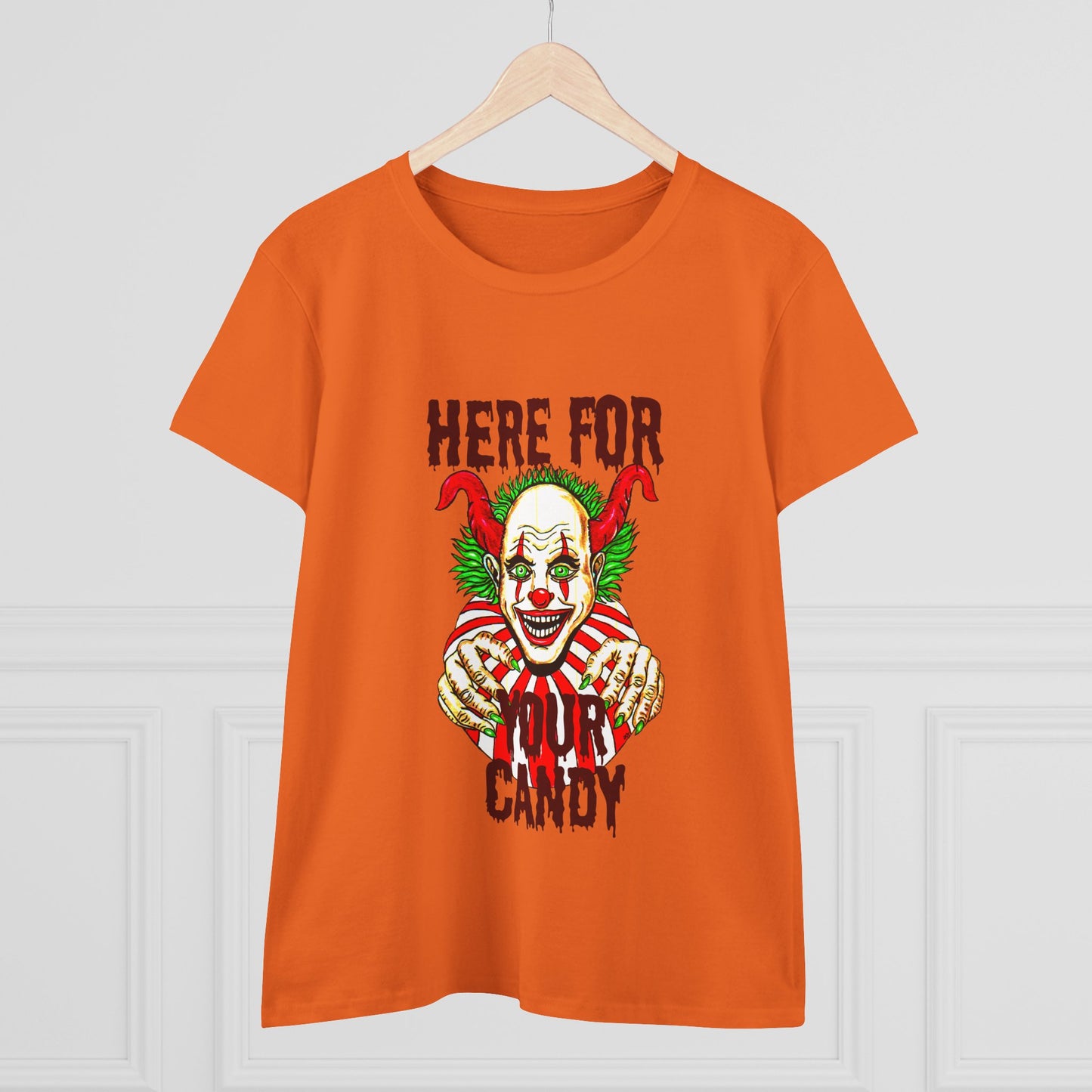 Here for Your Candy Women's Midweight Cotton Tee