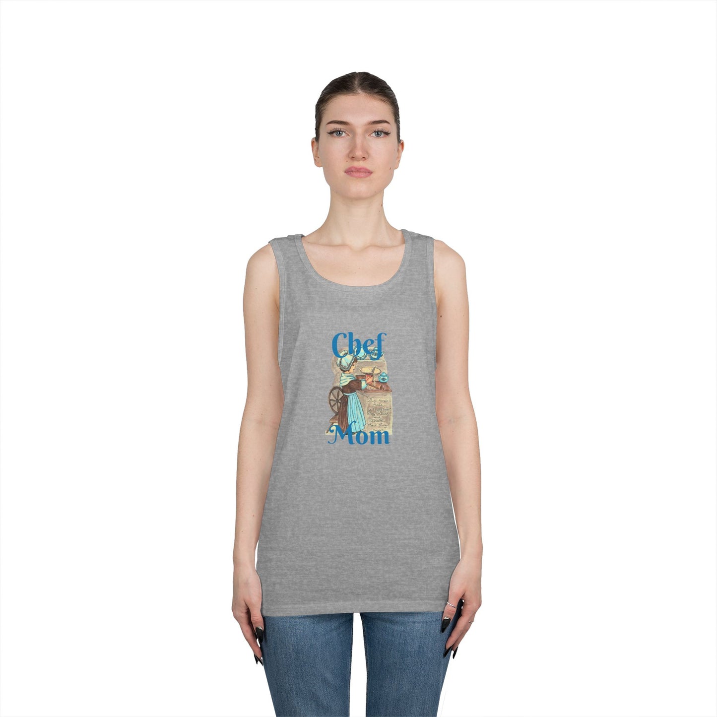 Chef Mom Unisex Heavy Cotton Tank Top