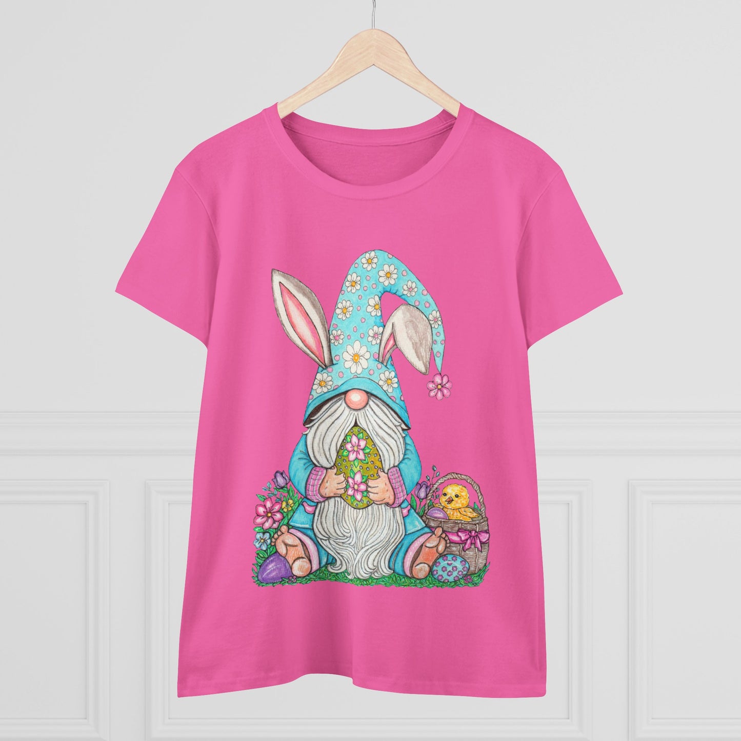 Easter Gnome Women's Midweight Cotton Tee