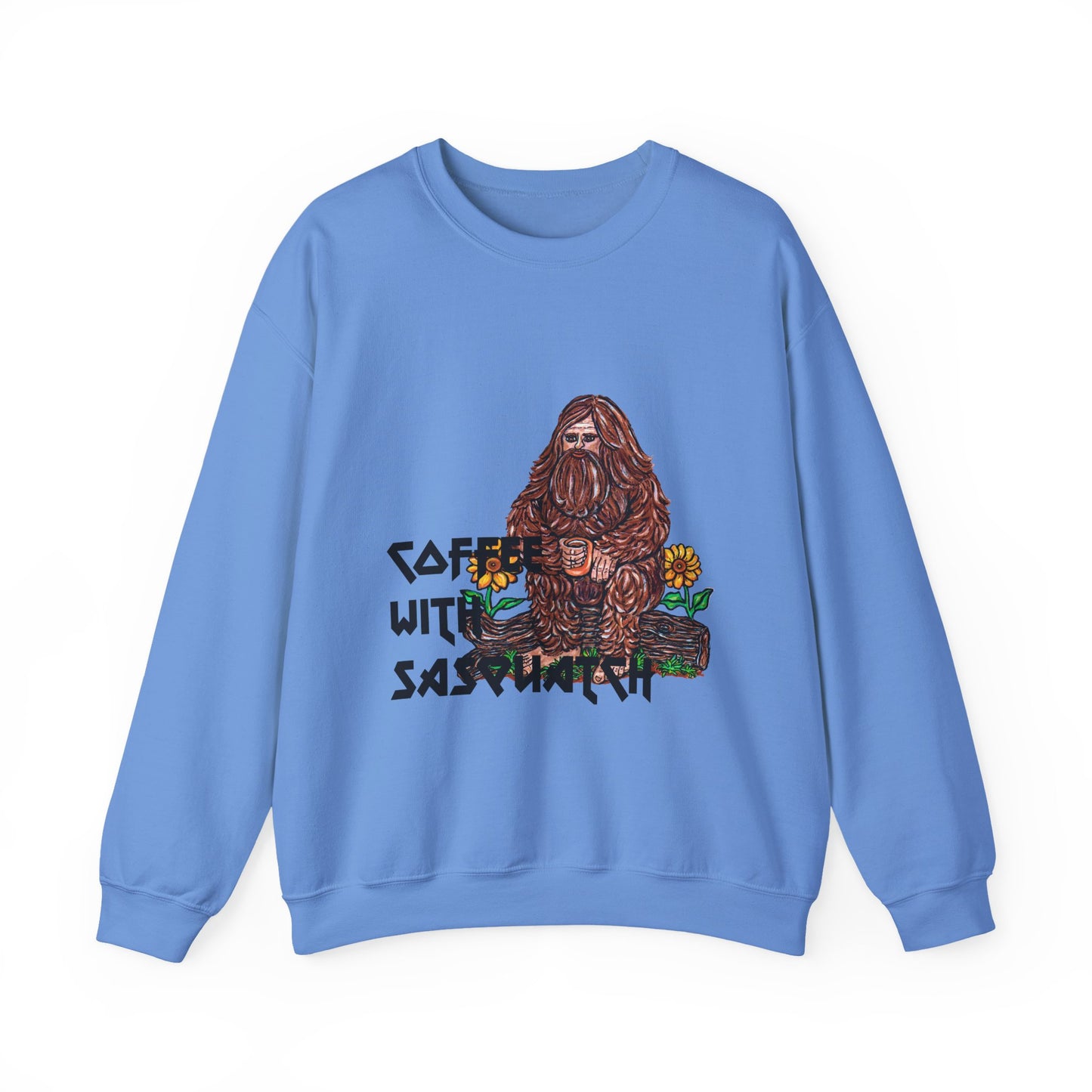 Coffee With Sasquatch Unisex Heavy Blend™ Crewneck Sweatshirt