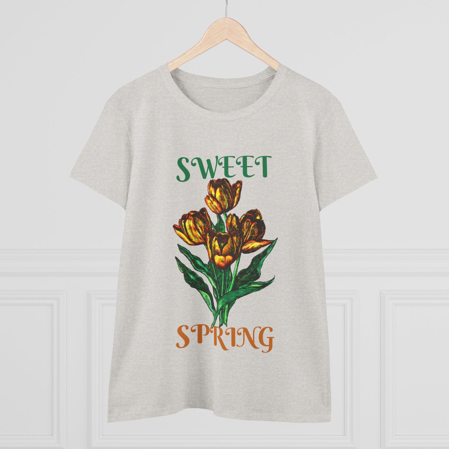 Sweet Spring Women's Midweight Cotton Tee