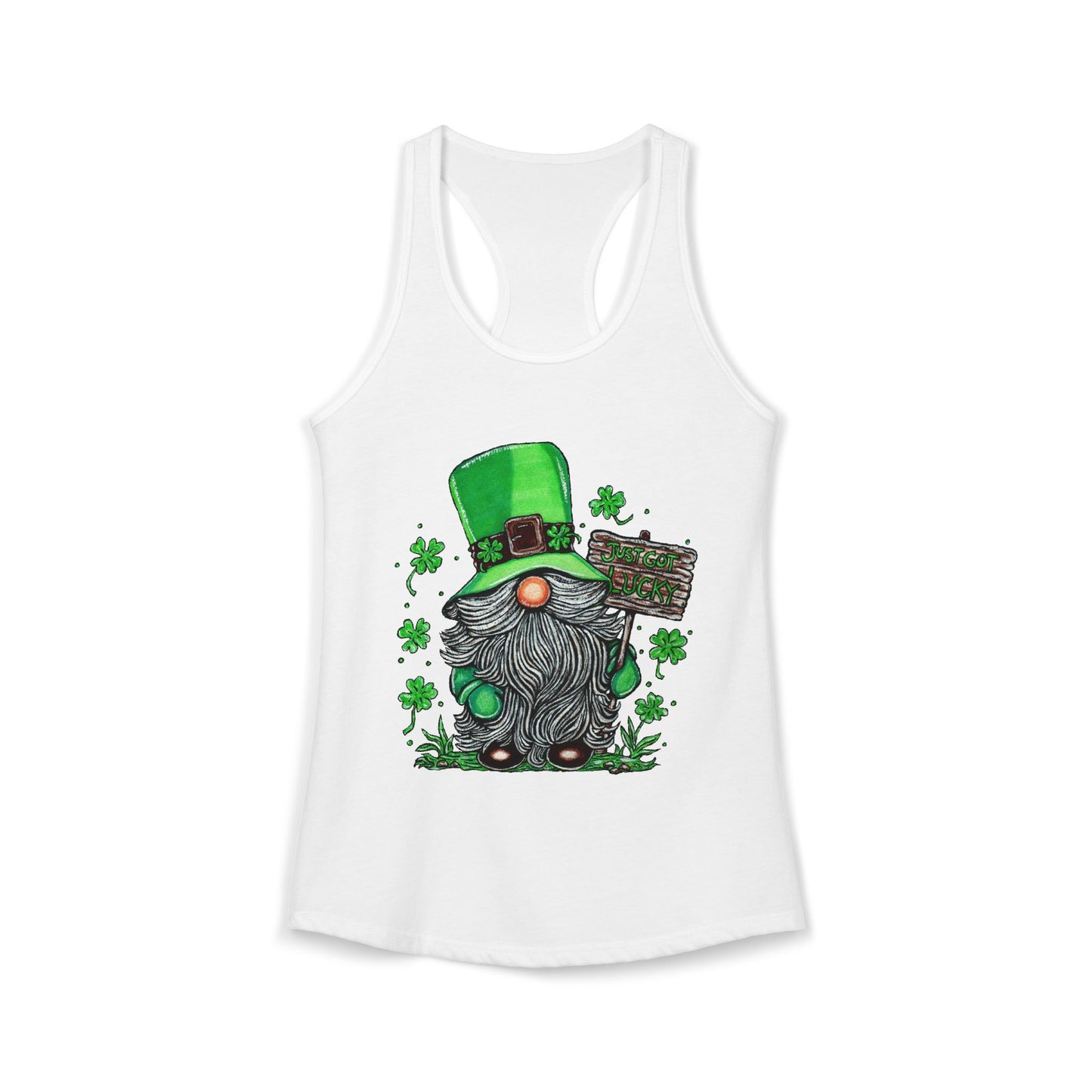 Gnomish Leprechaun Women's Ideal Racerback Tank