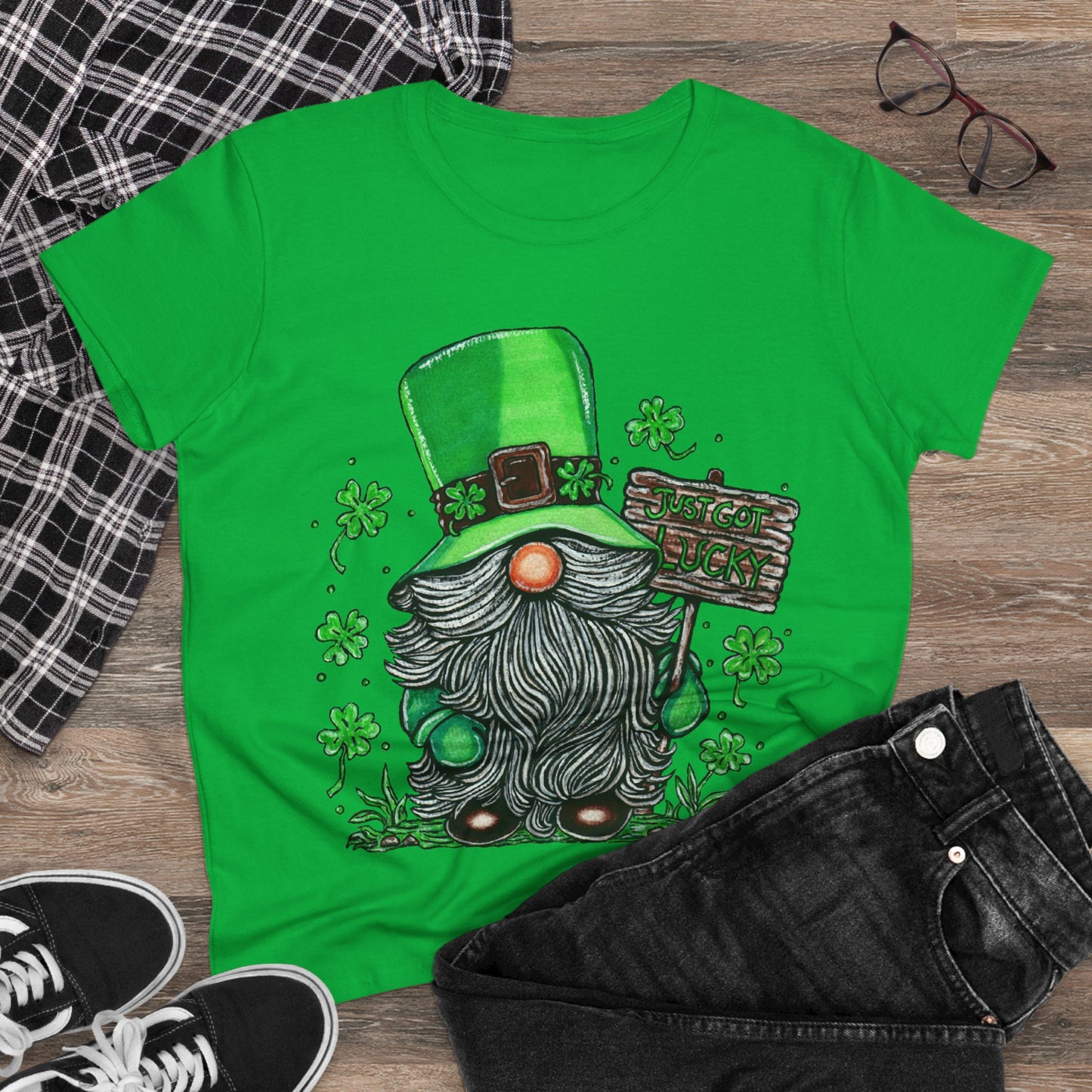 Gnomish Leprechaun Women's Midweight Cotton Tee