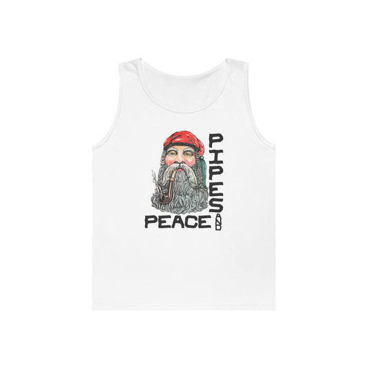 Pipes and Peace Unisex Heavy Cotton Tank Top