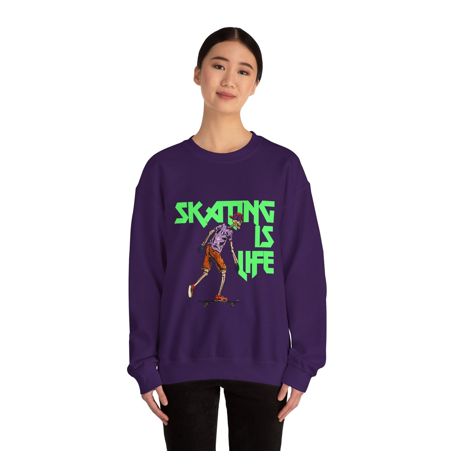 Skating is Life Unisex Heavy Blend™ Crewneck Sweatshirt