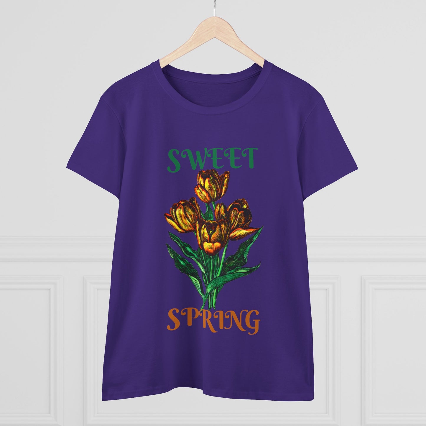 Sweet Spring Women's Midweight Cotton Tee