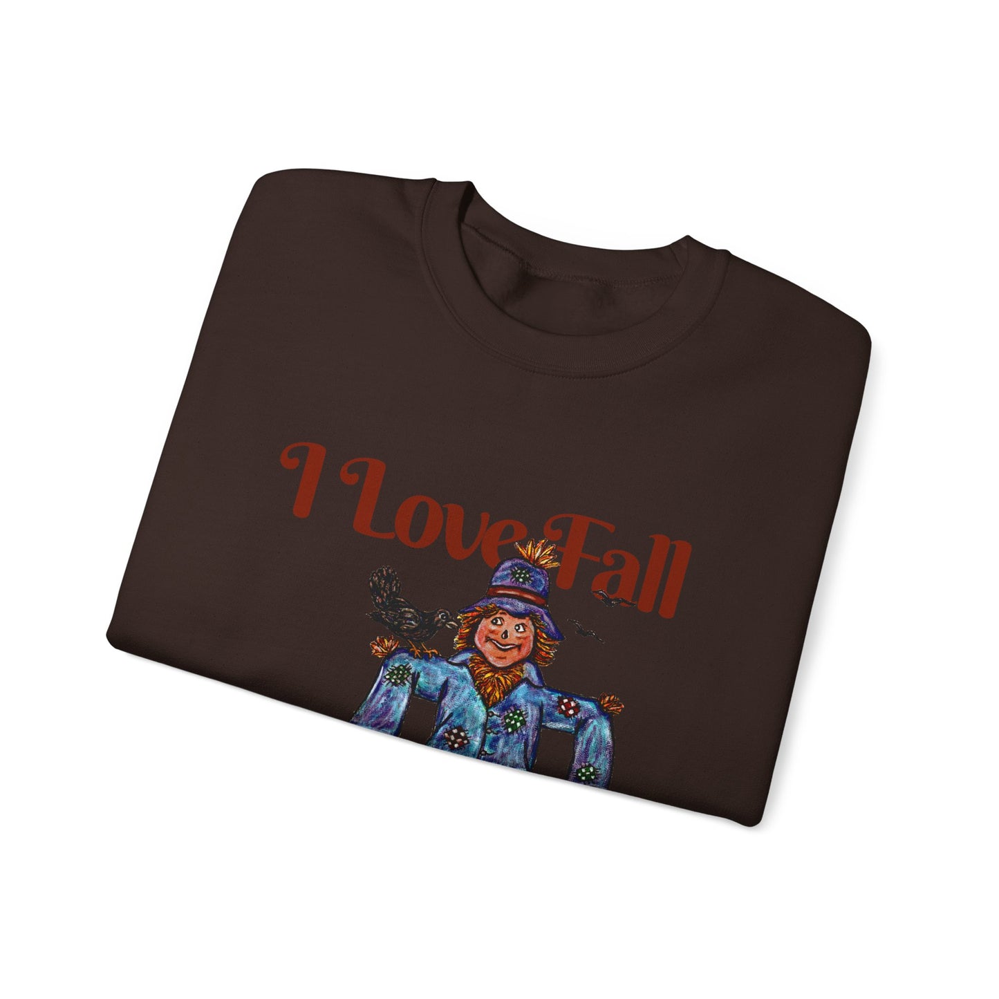 I Love Fall Most of All Unisex Heavy Blend™ Crewneck Sweatshirt