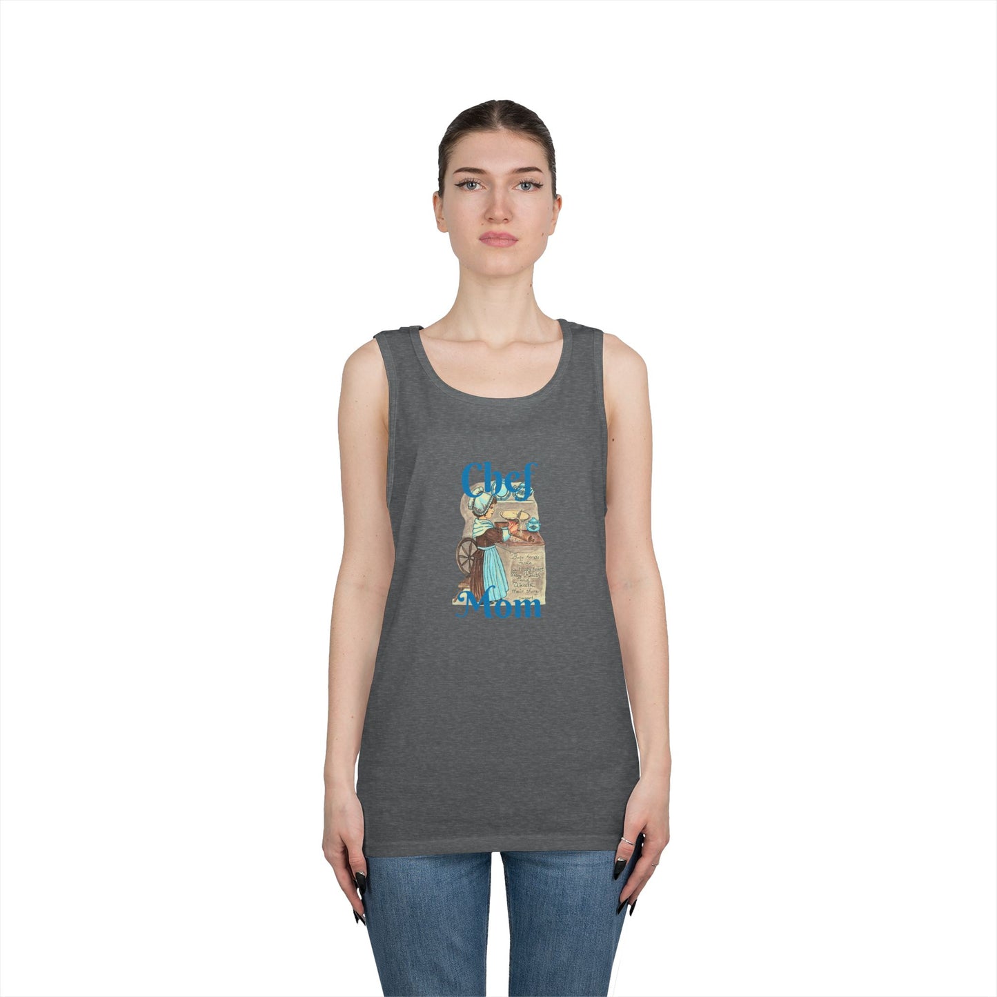 Chef Mom Unisex Heavy Cotton Tank Top