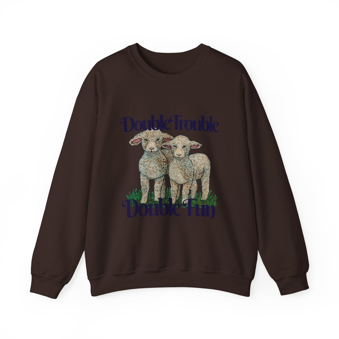 Double Trouble Double Fun Unisex Heavy Blend™ Crewneck Sweatshirt