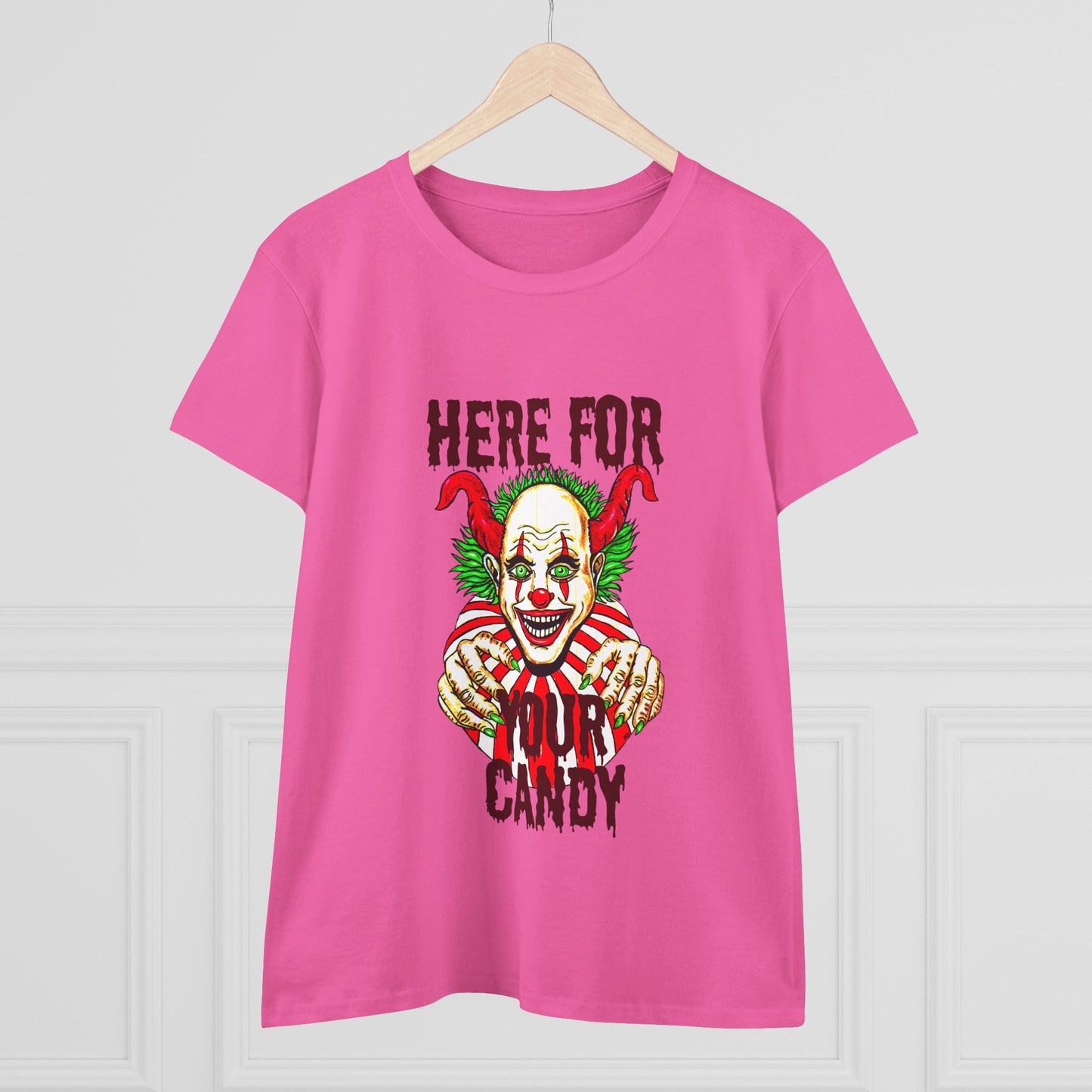 Here for Your Candy Women's Midweight Cotton Tee