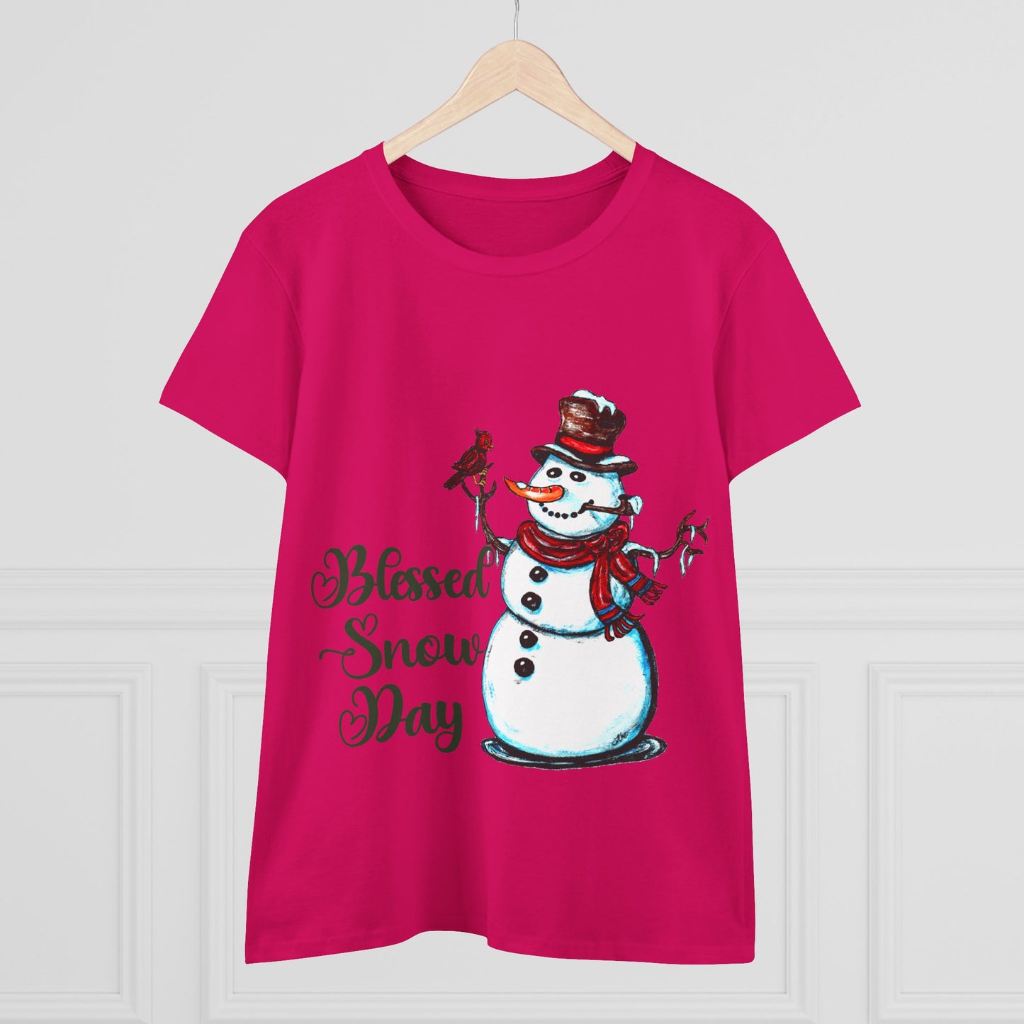 Blessed Snow Day Women's Midweight Cotton Tee