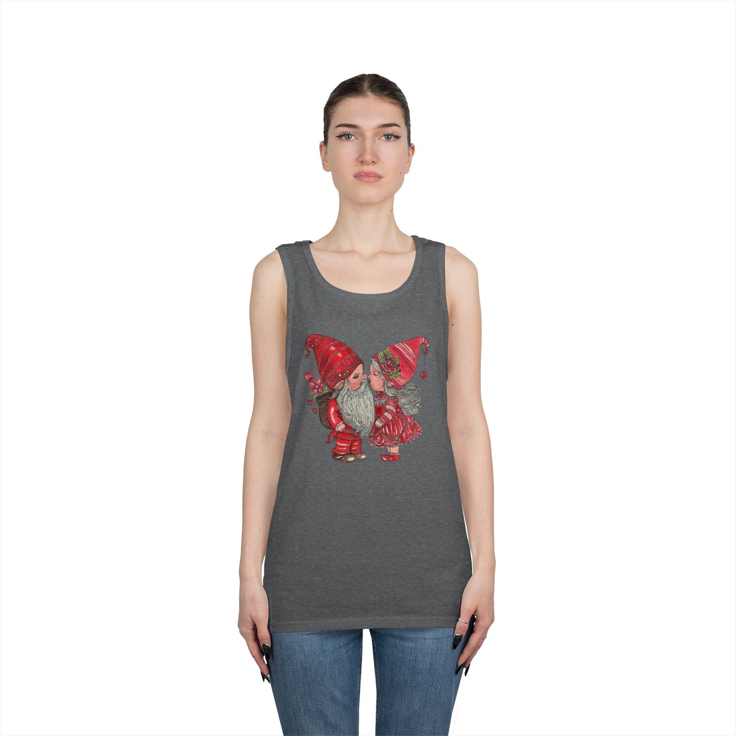 Gnome Lovers Unisex Heavy Cotton Tank Top