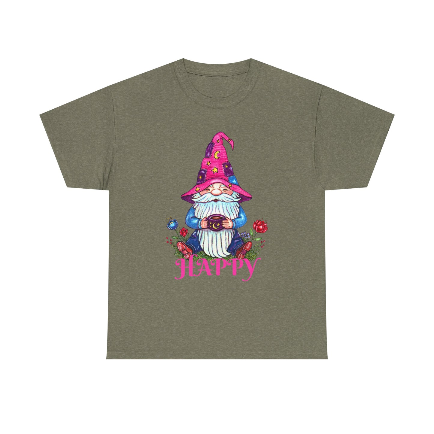 Happy Gnome Unisex Heavy Cotton Tee