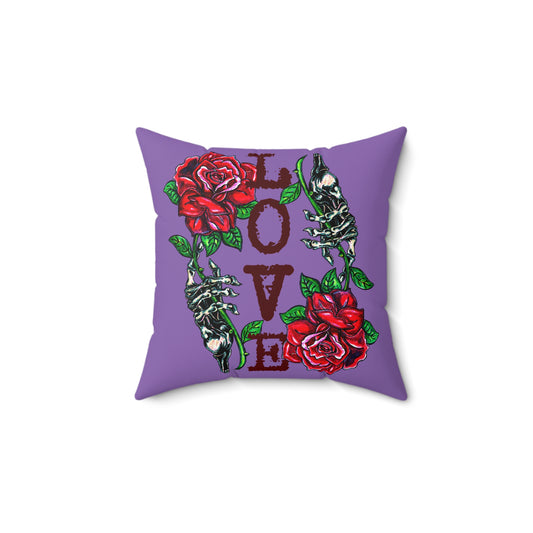 Love Spun Polyester Square Pillow