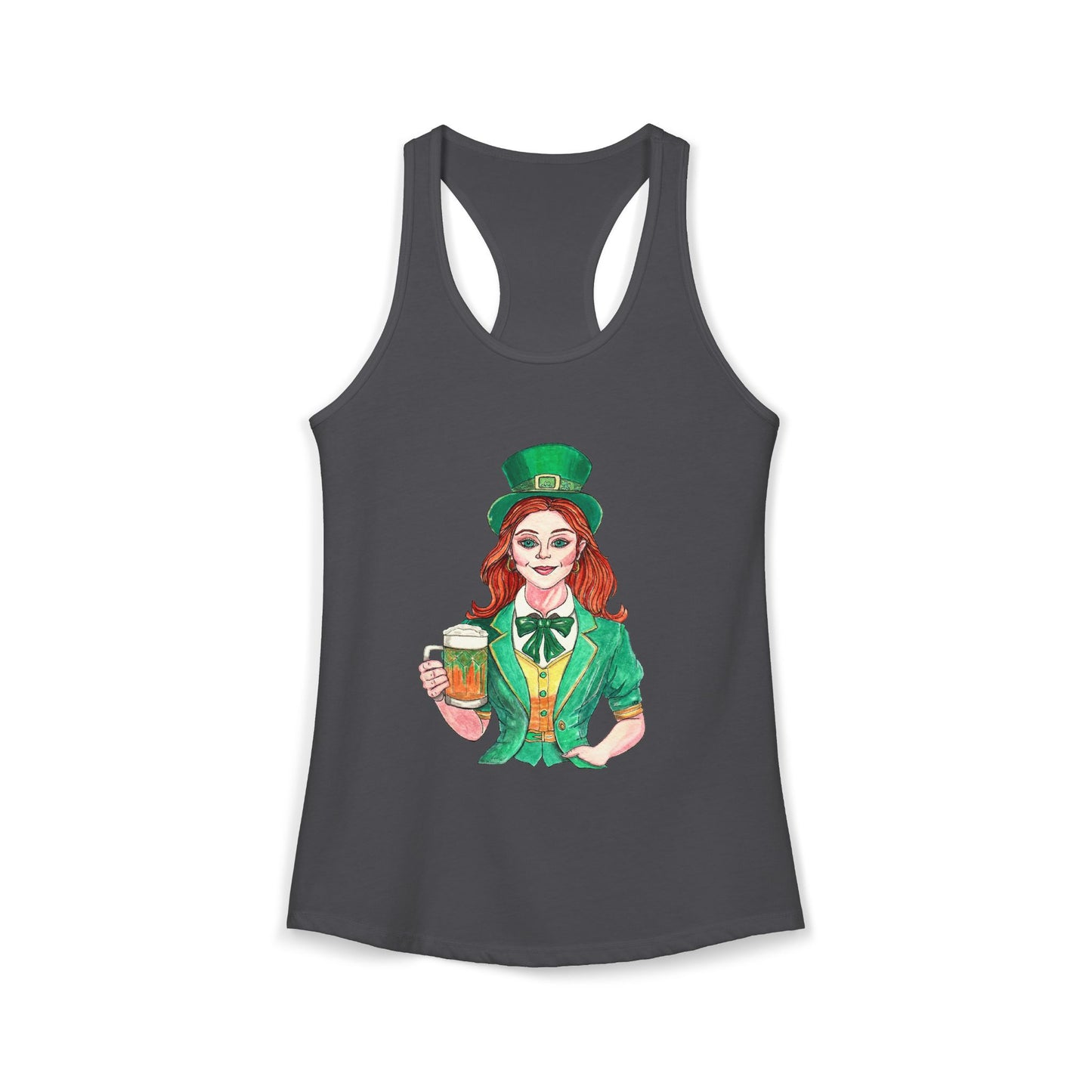 Paddys Day Cheers Women's Ideal Racerback Tank
