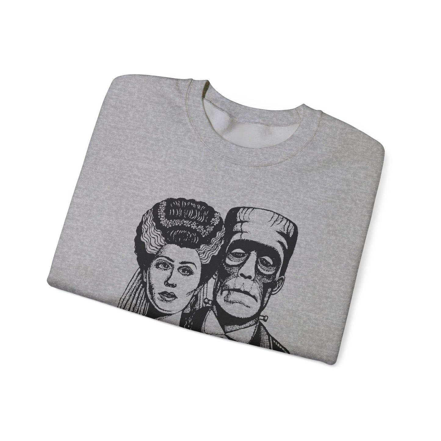 Frankenstein and Bride Unisex Heavy Blend™ Crewneck Sweatshirt