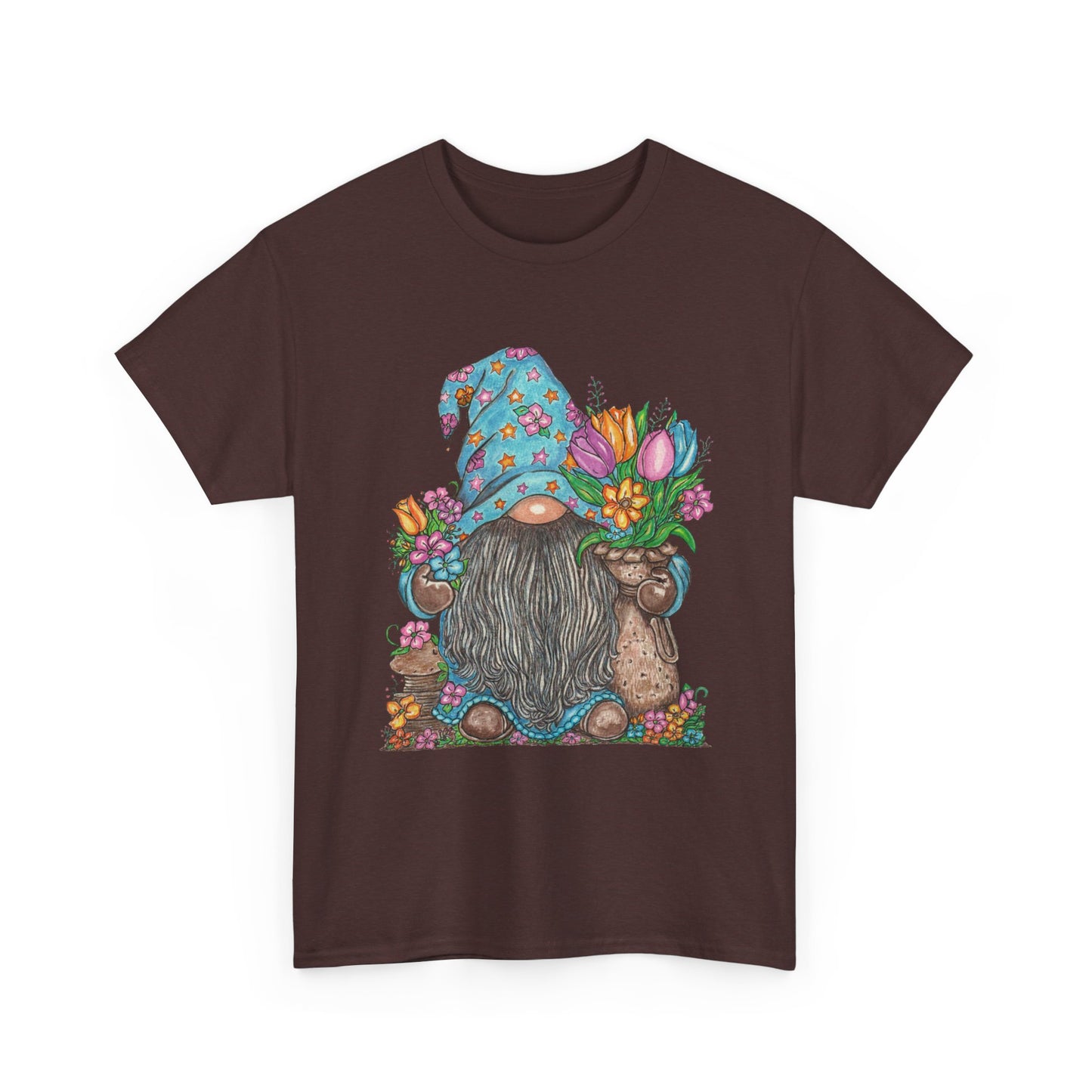Gardening Gnome Unisex Heavy Cotton Tee