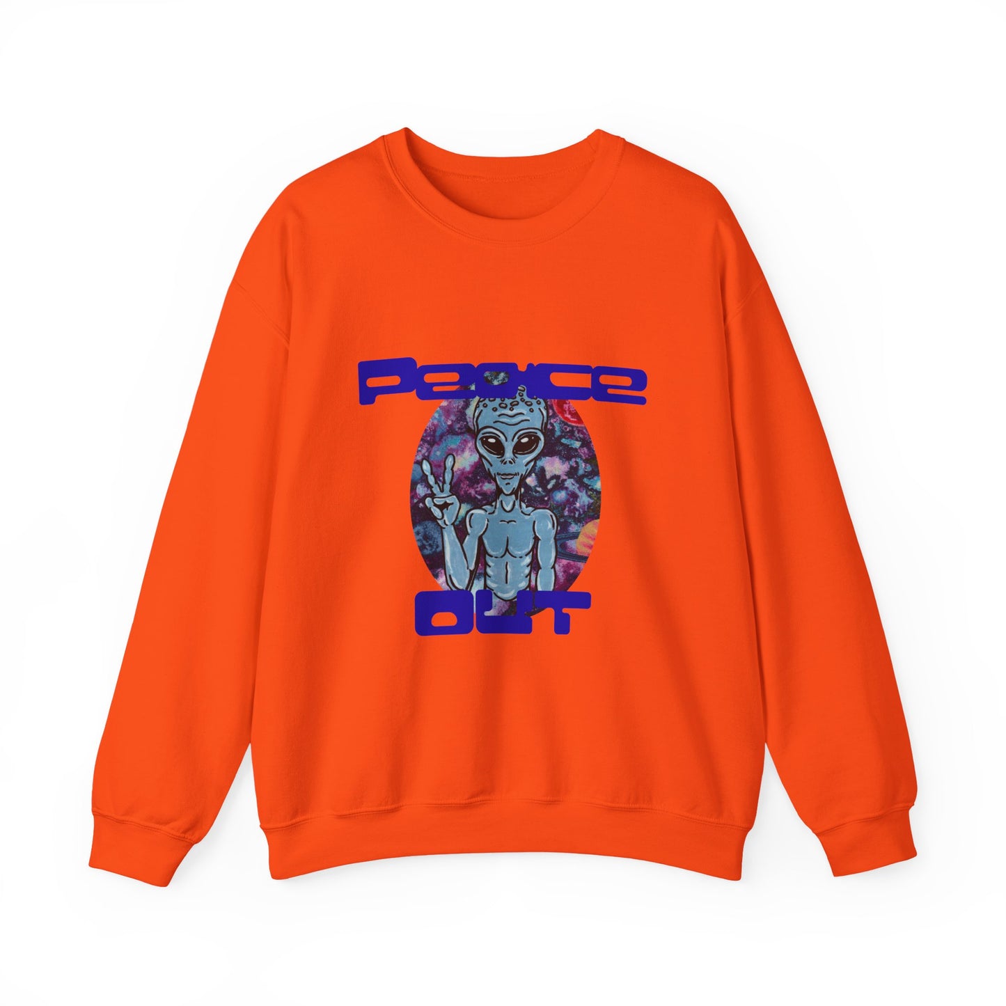 Peace Out Unisex Heavy Blend™ Crewneck Sweatshirt