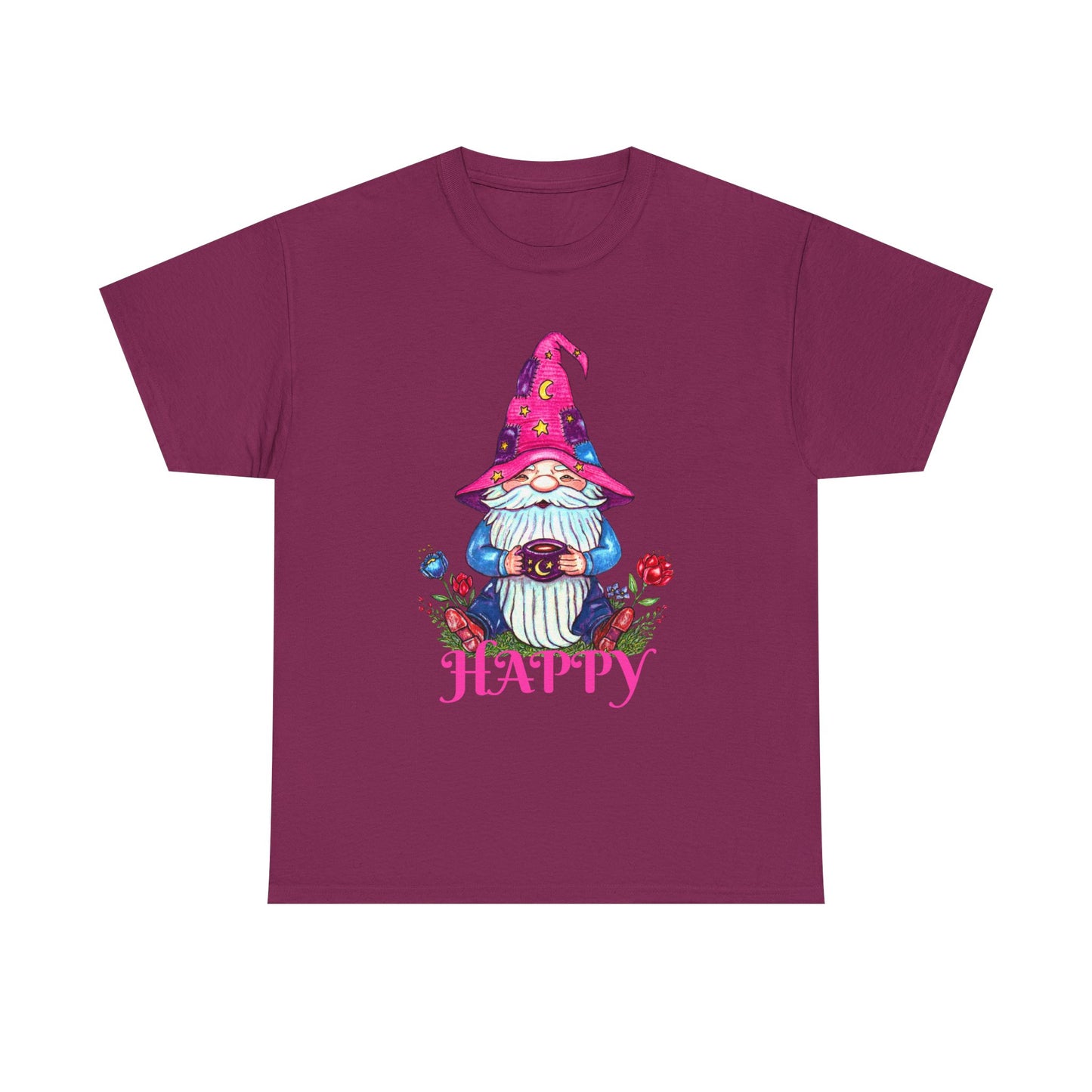 Happy Gnome Unisex Heavy Cotton Tee