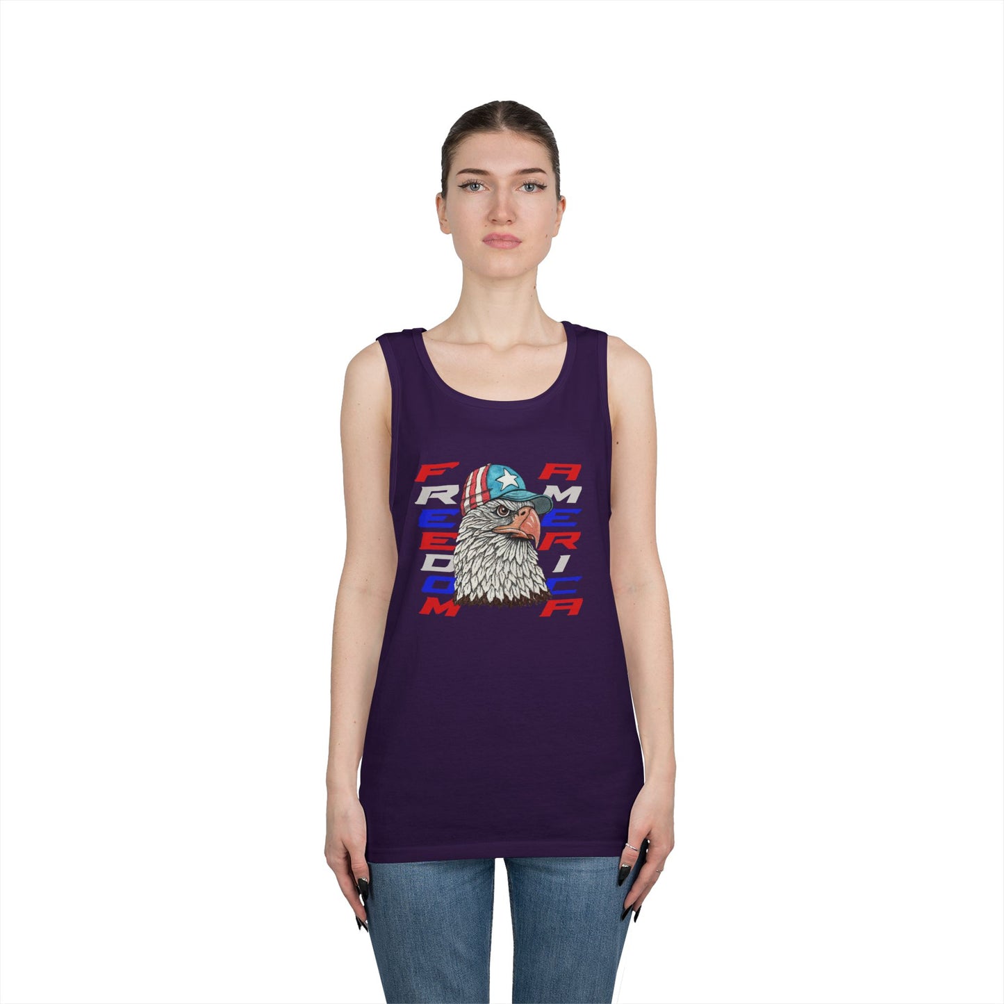 Freedom America Unisex Heavy Cotton Tank Top