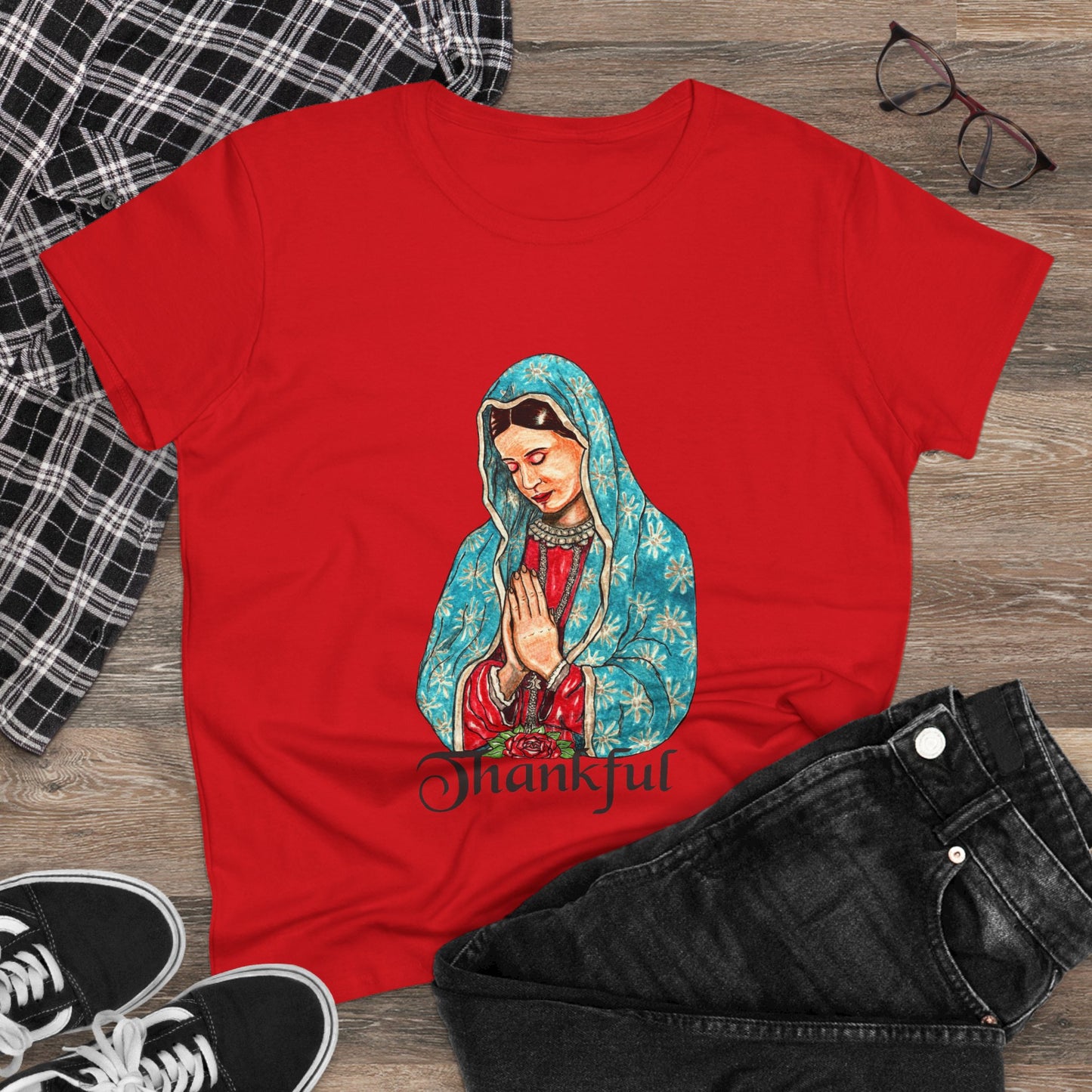 Thankful Women's Midweight Cotton Tee