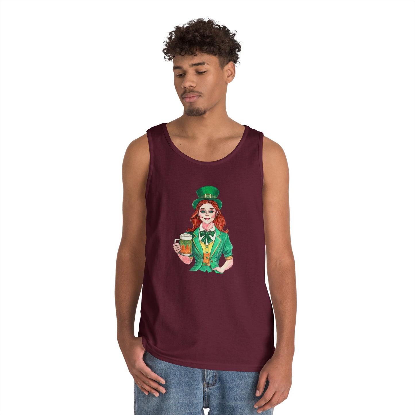 Paddy's Day Cheers Unisex Heavy Cotton Tank Top