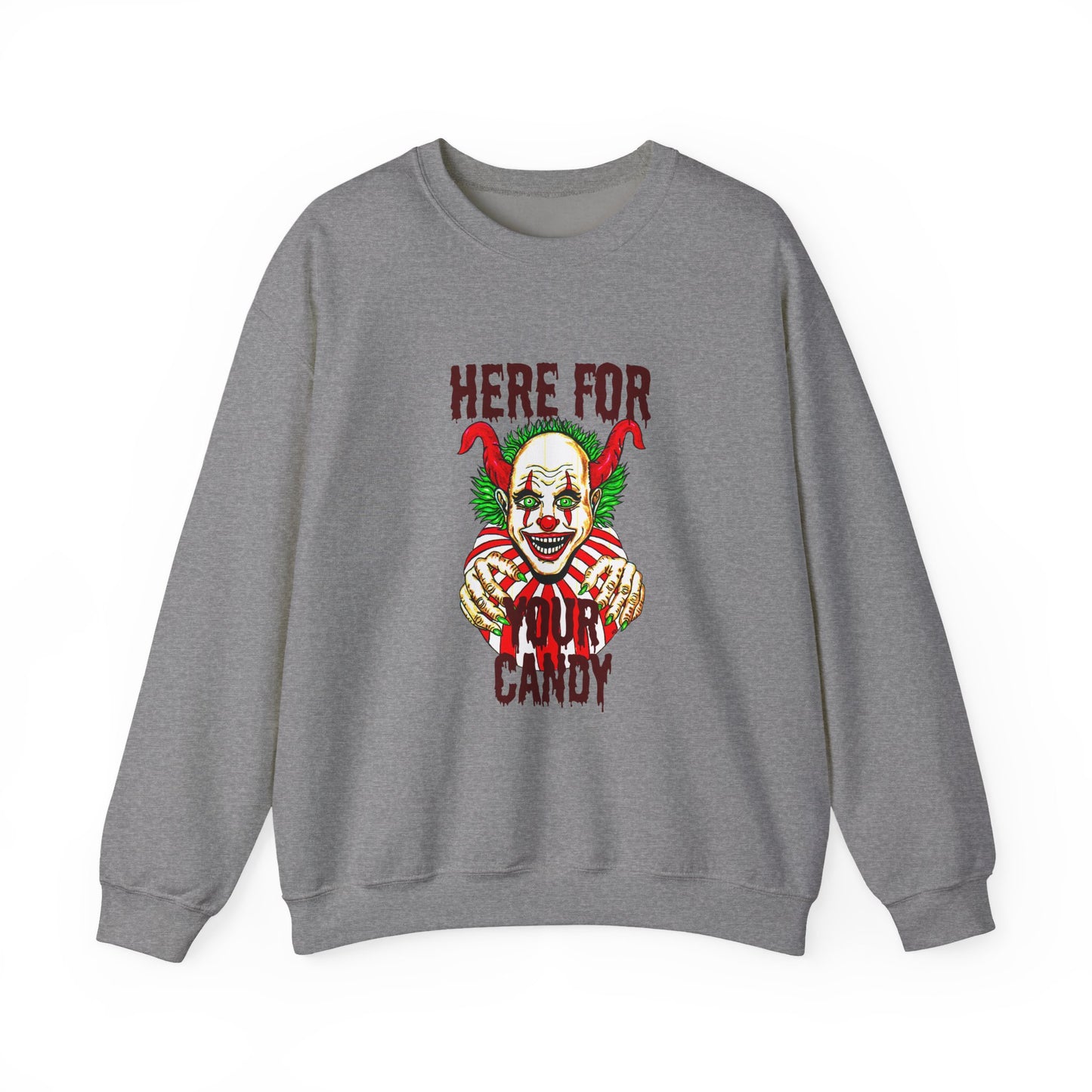 Here for Your Candy Unisex Heavy Blend™ Crewneck Sweatshirt