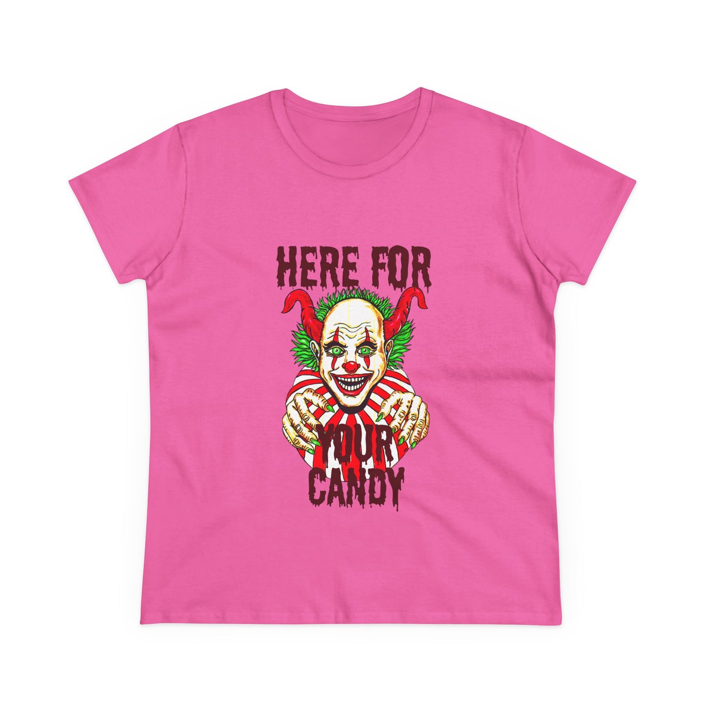 Here for Your Candy Women's Midweight Cotton Tee