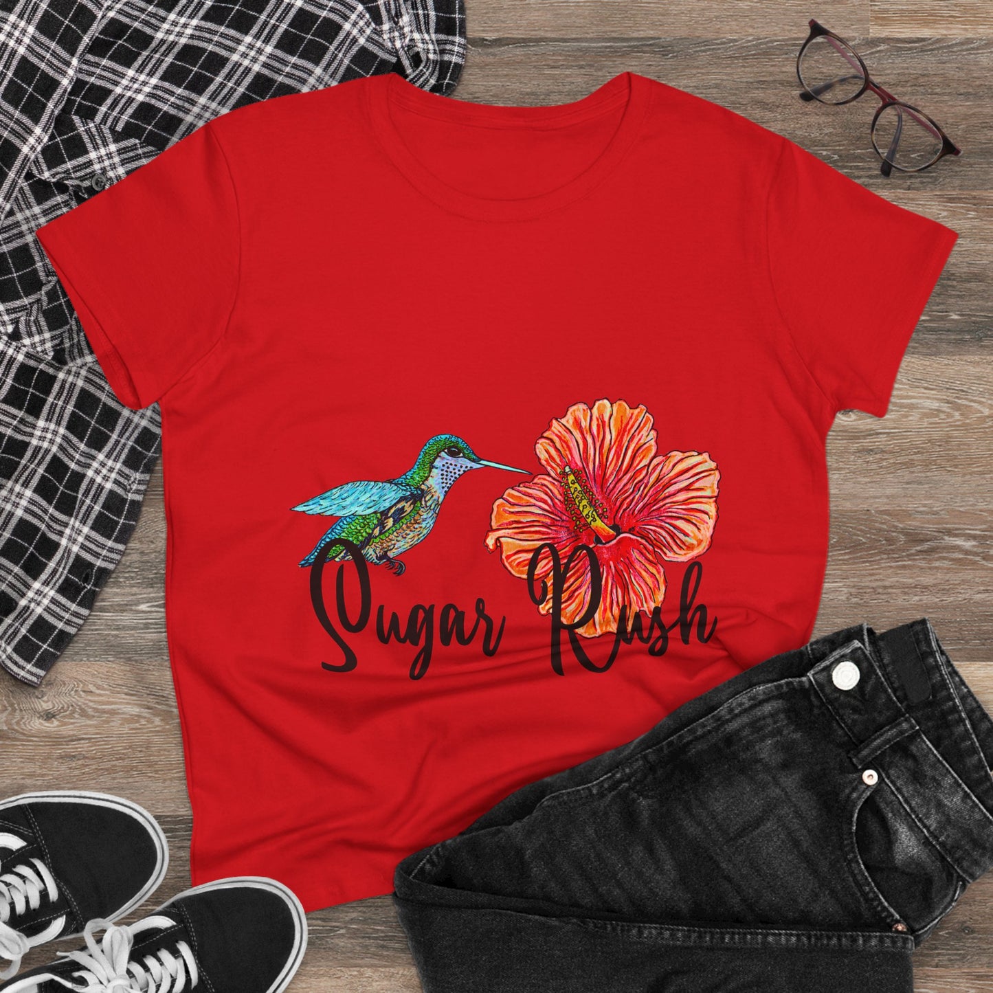 Sugar Rush Women's Midweight Cotton Tee